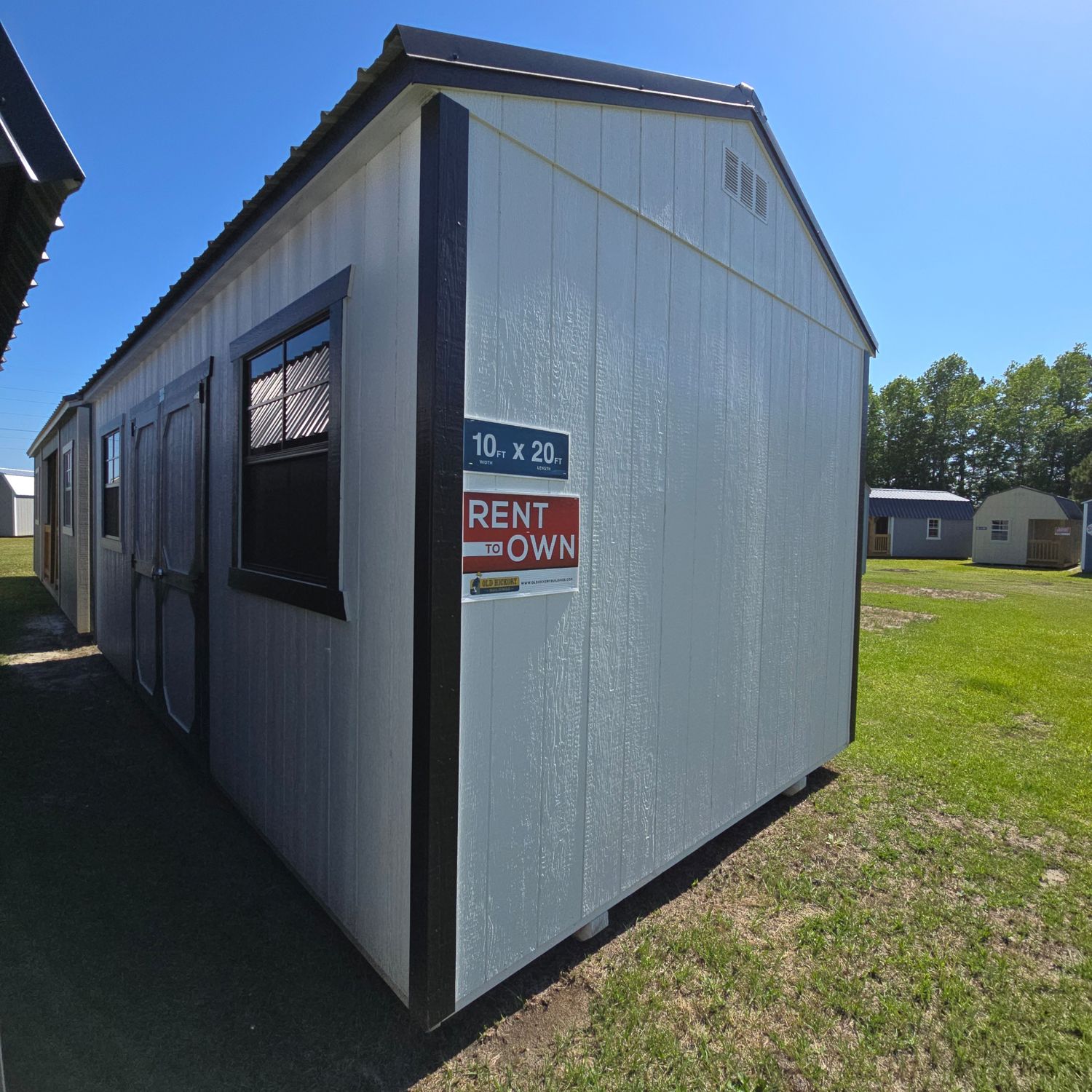 10x20 Utility Shed-Side Entrance