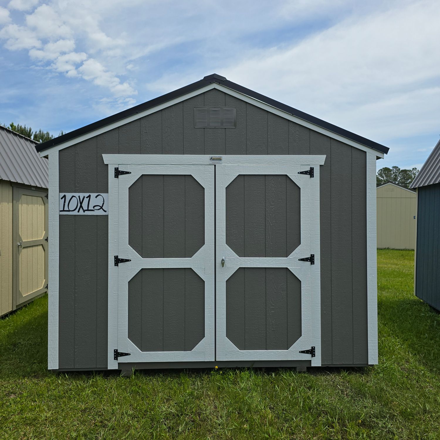 10x12 Utility Shed-Front Entrance