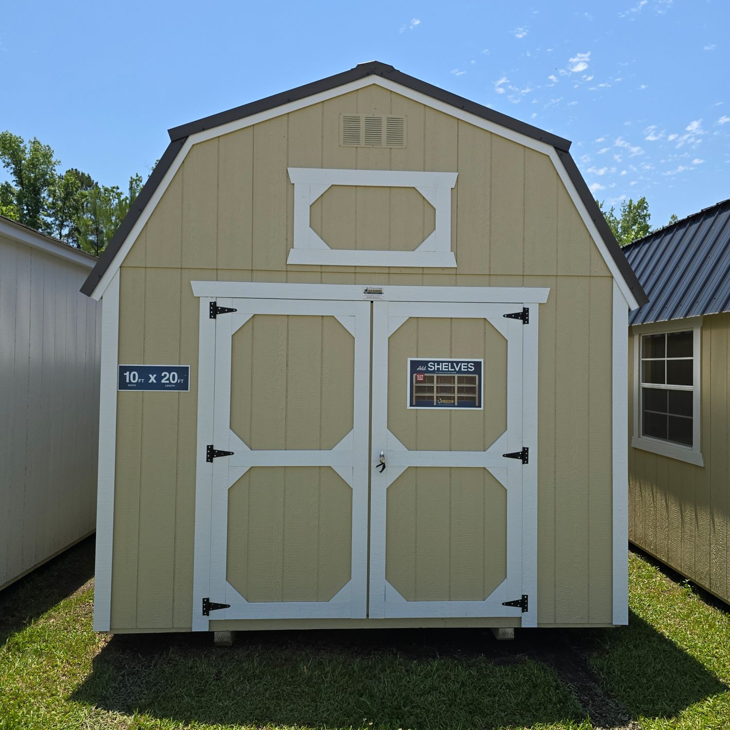 10x20 Lofted Barn-Front Entrance