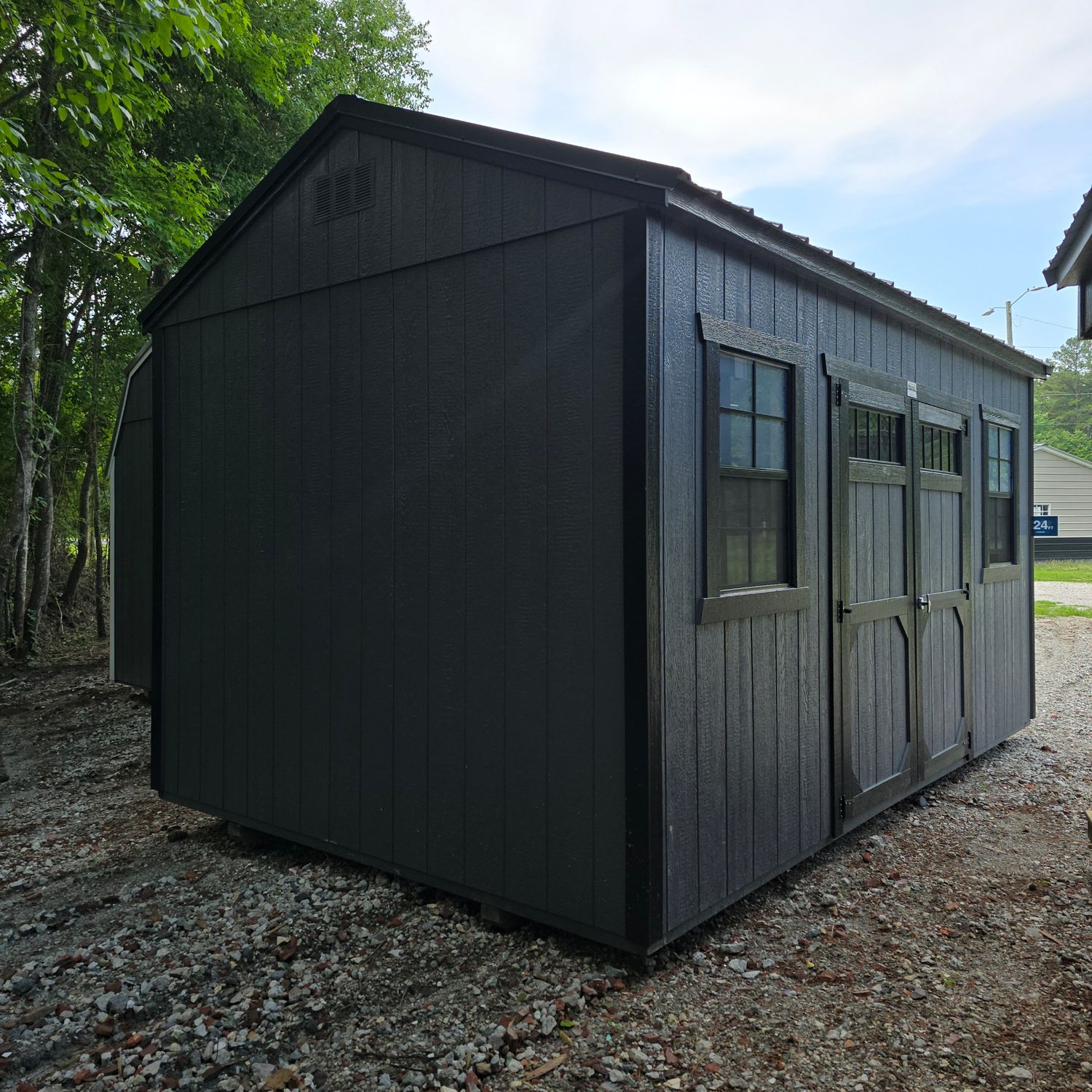 10x16 Utility Shed-Side Entrance