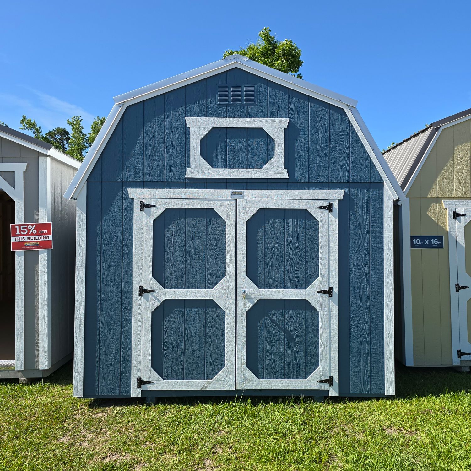 10x20 Lofted Barn-Front Entrance