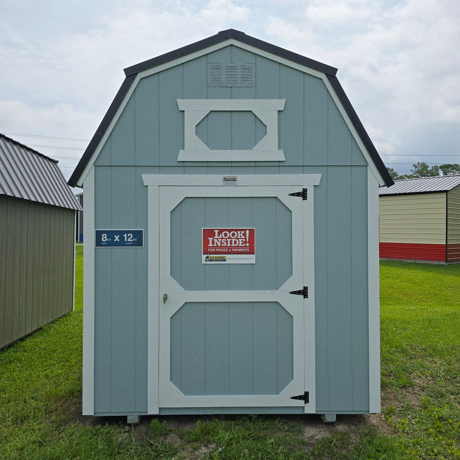 08x12  Lofted Barn-Front Entrance