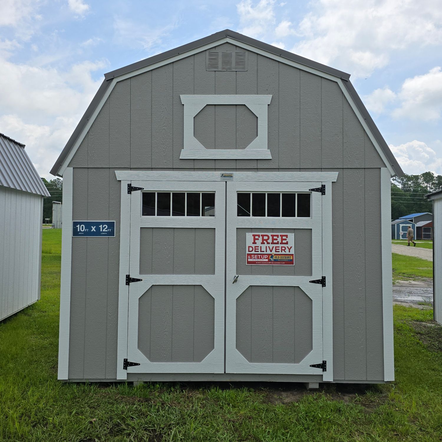 10x12 Lofted Barn-Front Entrance