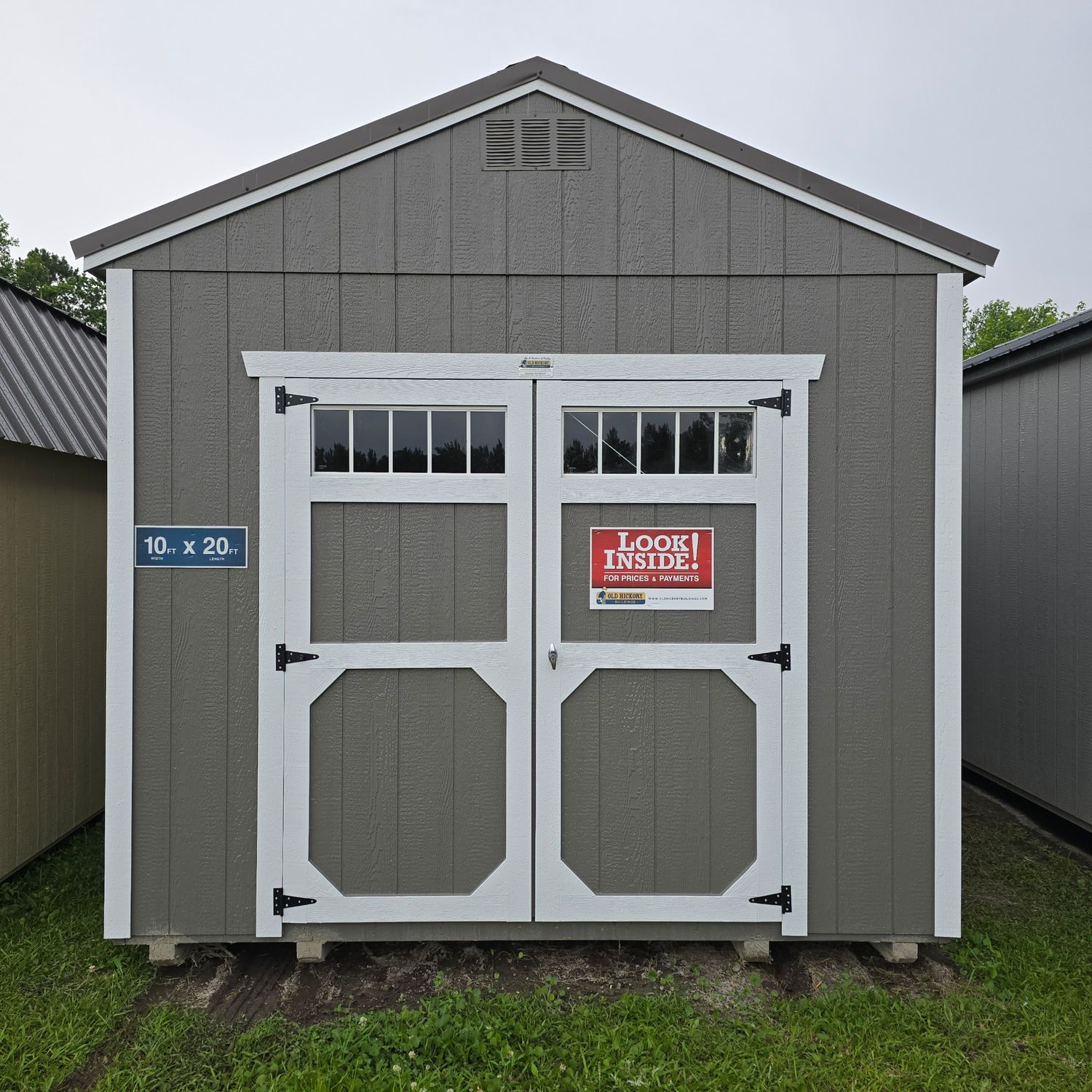 10x20 Utility Shed-Front Entrance