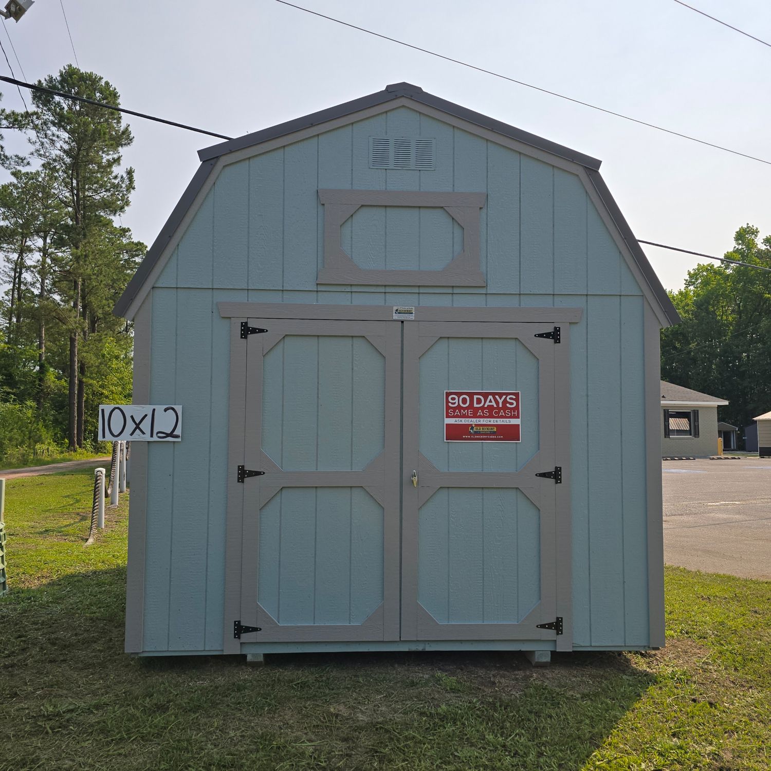 10x12 Lofted Barn-Front Entrance
