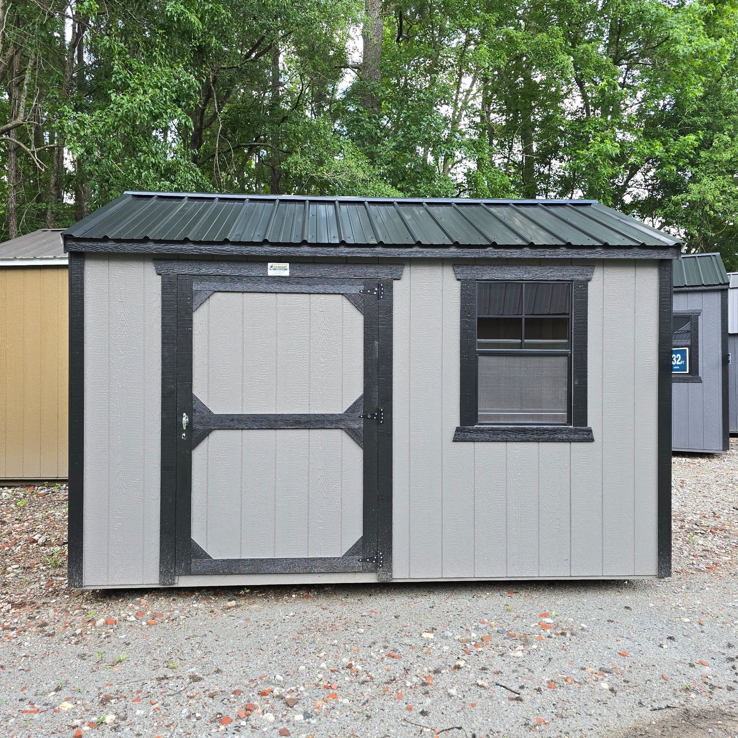 08x12 Utility Shed-Side Entrance