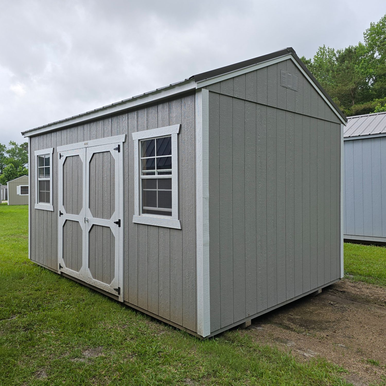 10x16 Utility Shed-Side Entrance