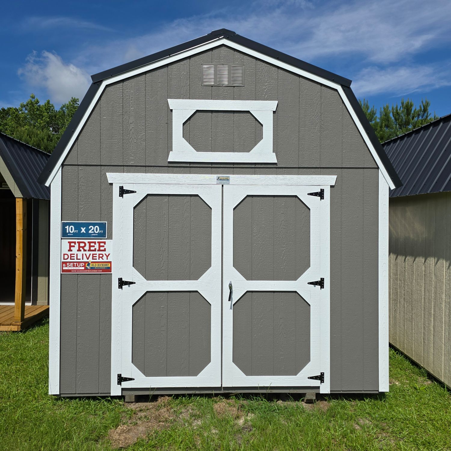 10x20 Lofted Barn-Front Entrance