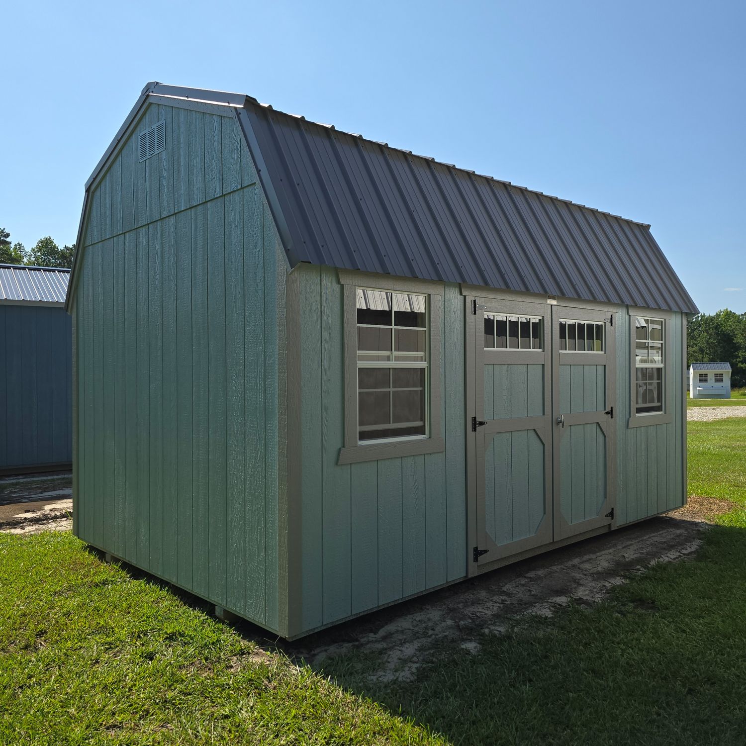 10x16 Lofted Barn-Side Entrance