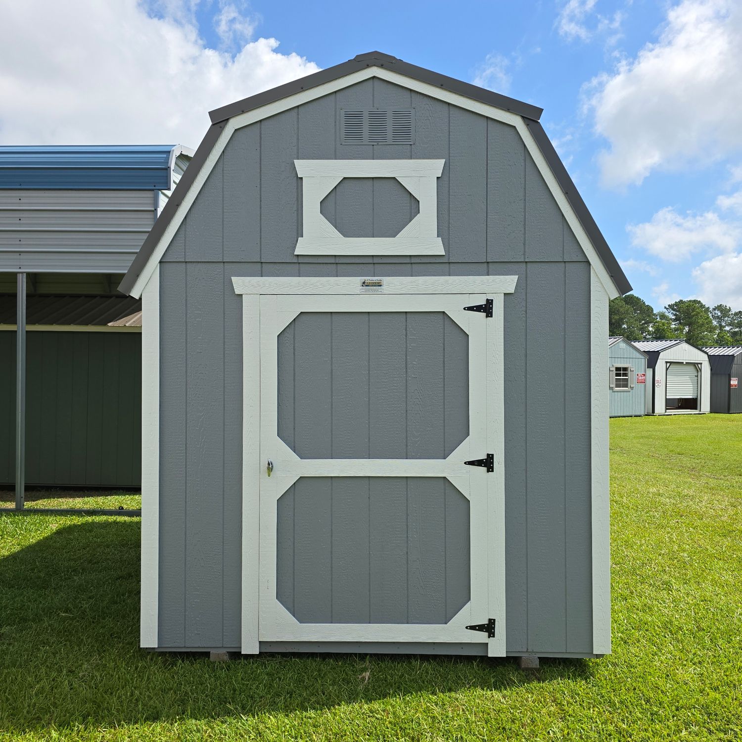 08x12 Lofted Barn-Front Entrance