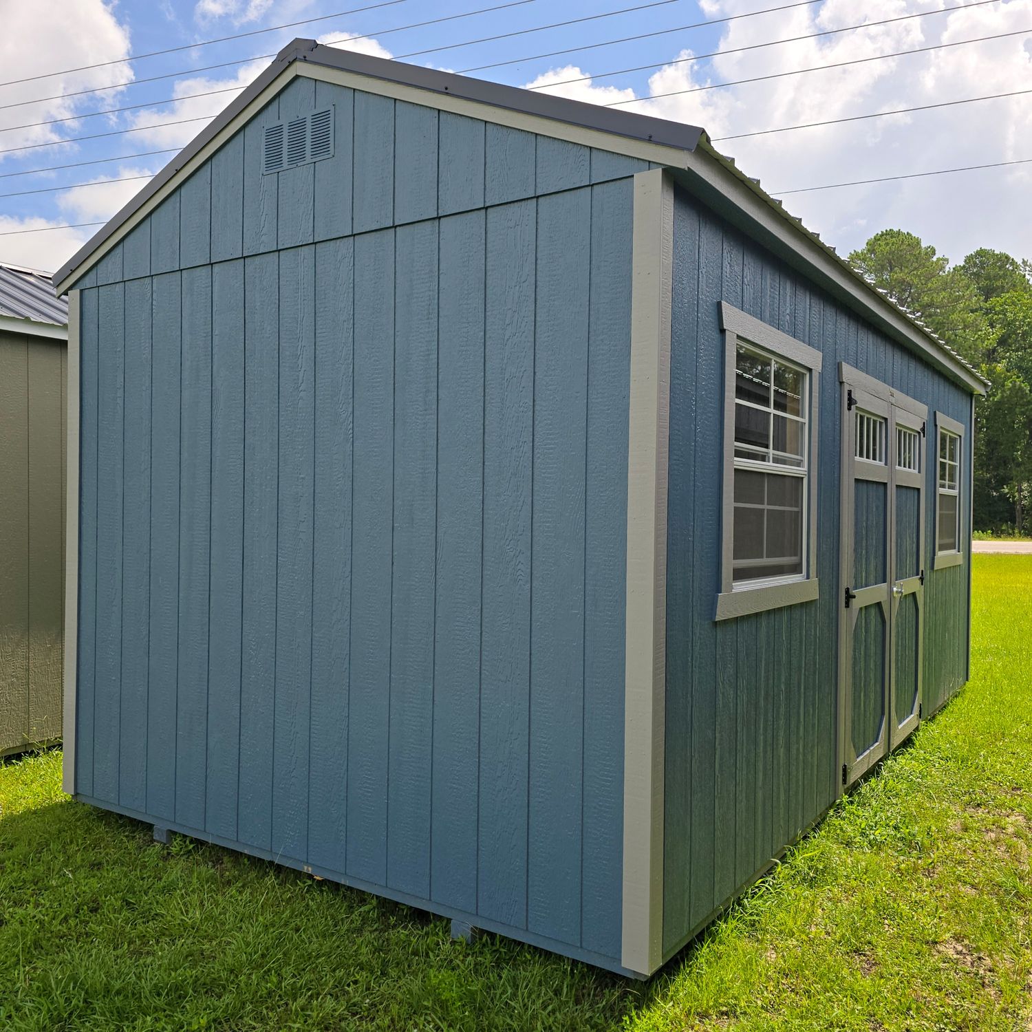 10x20 Utility Shed-Side Entrance