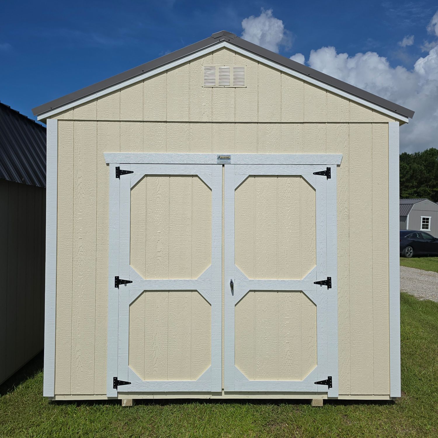 10x16 Utility Shed-Front Entrance