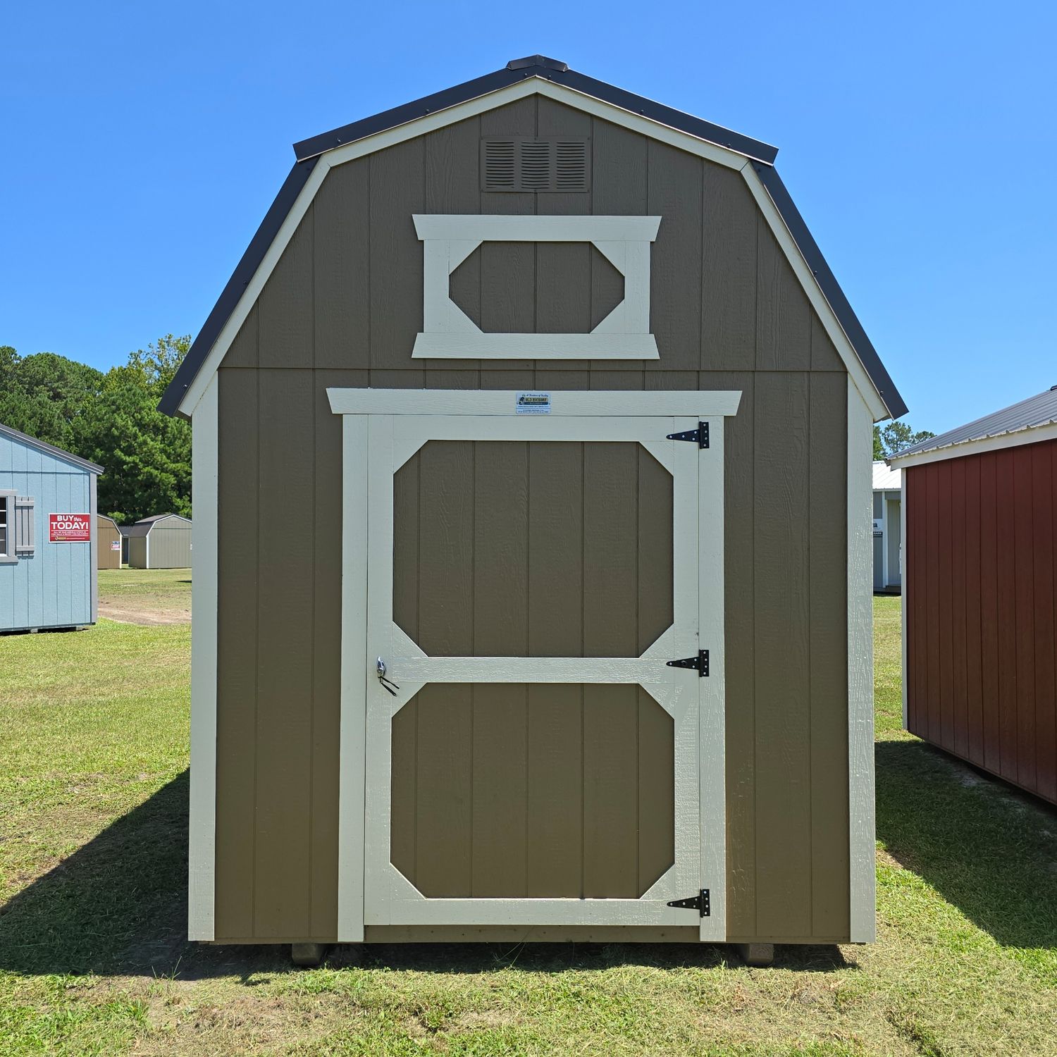 08x12 Lofted Barn-Front Entrance