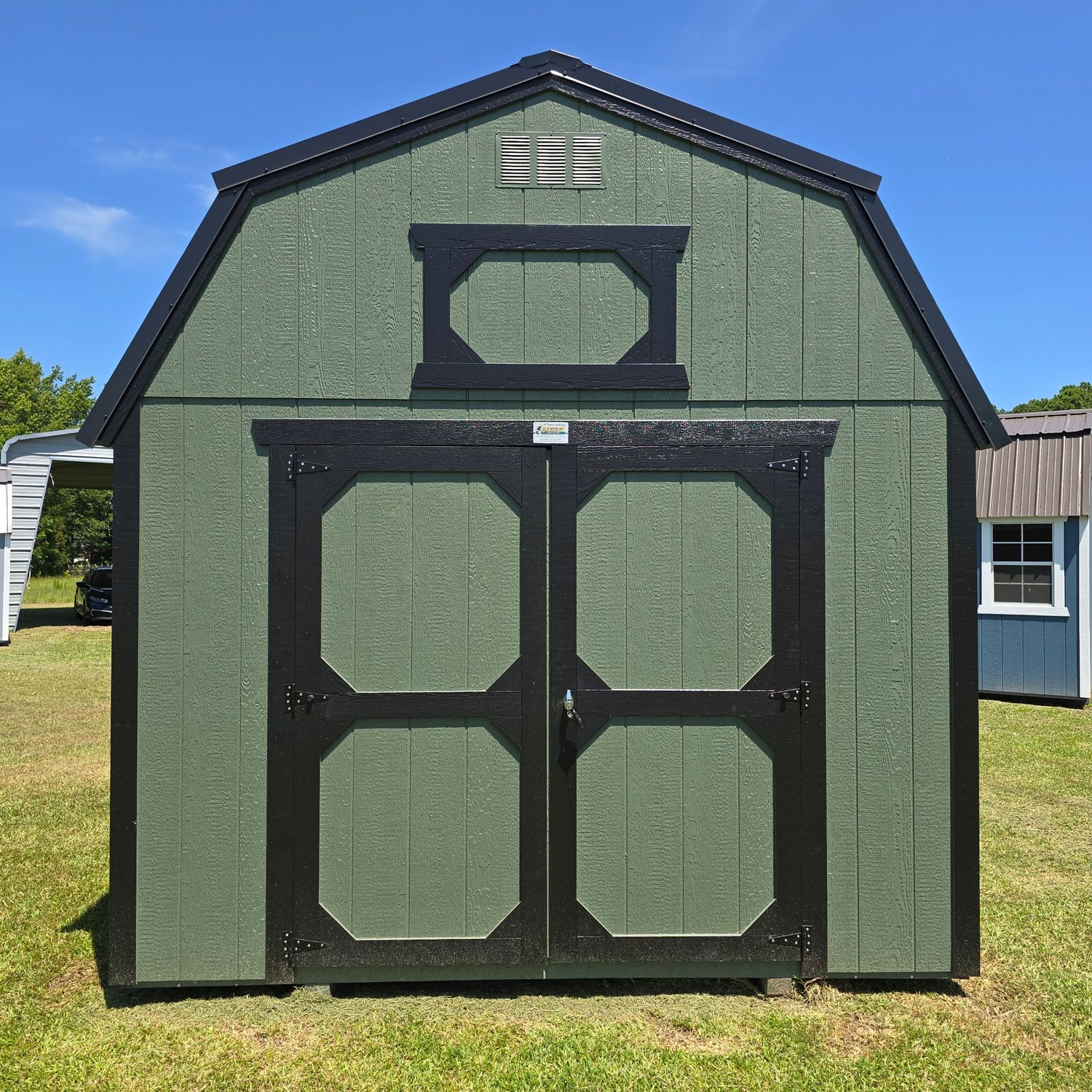 10x12 Lofted Barn-Front Entrance