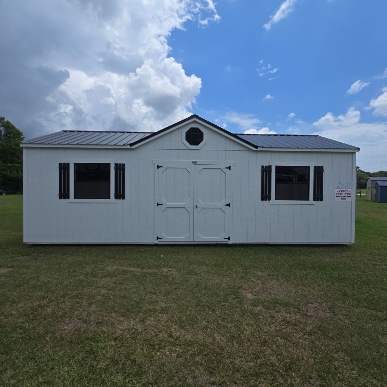 12x28 Utility Shed-Side Entrance