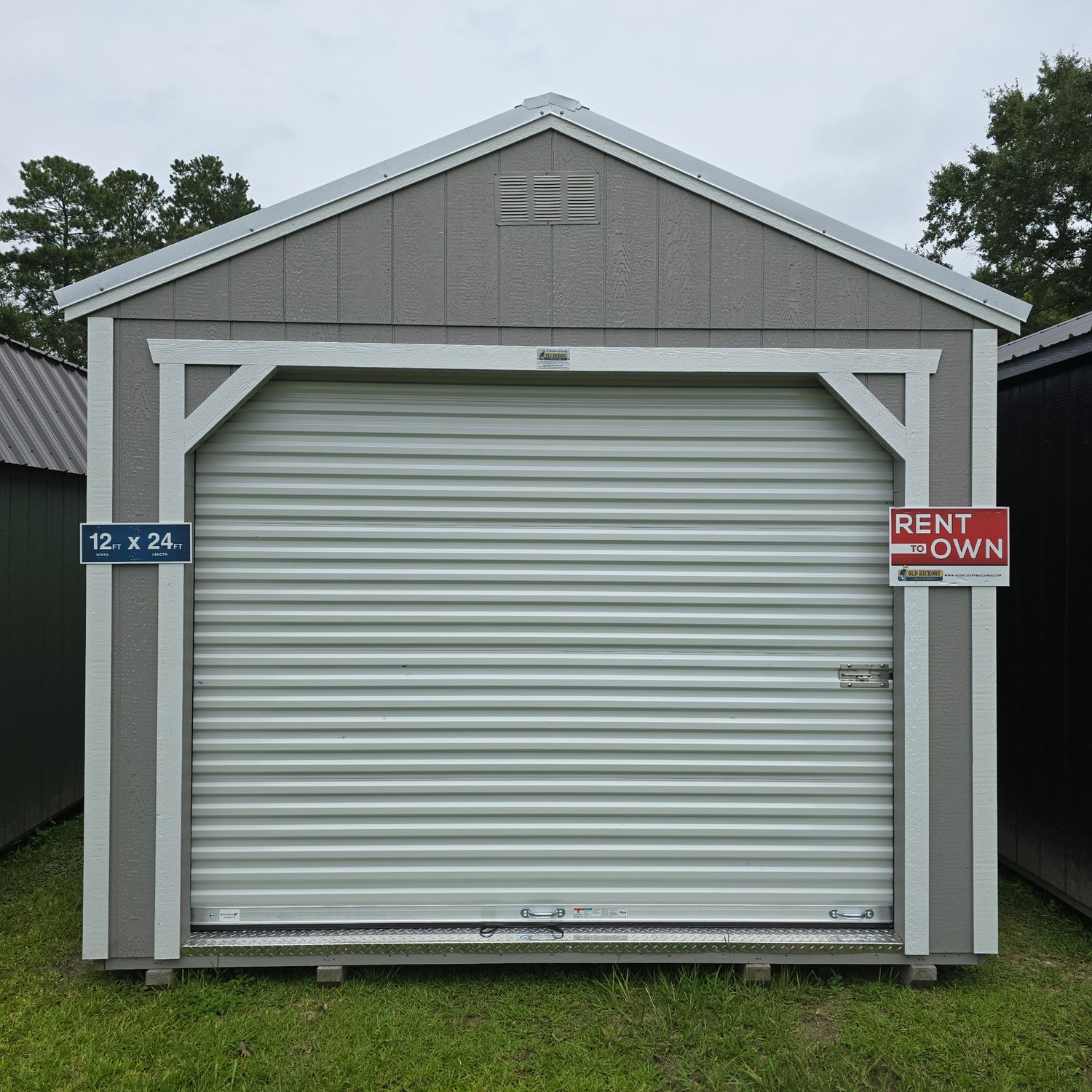 12x24 Utility Shed-Garage Package