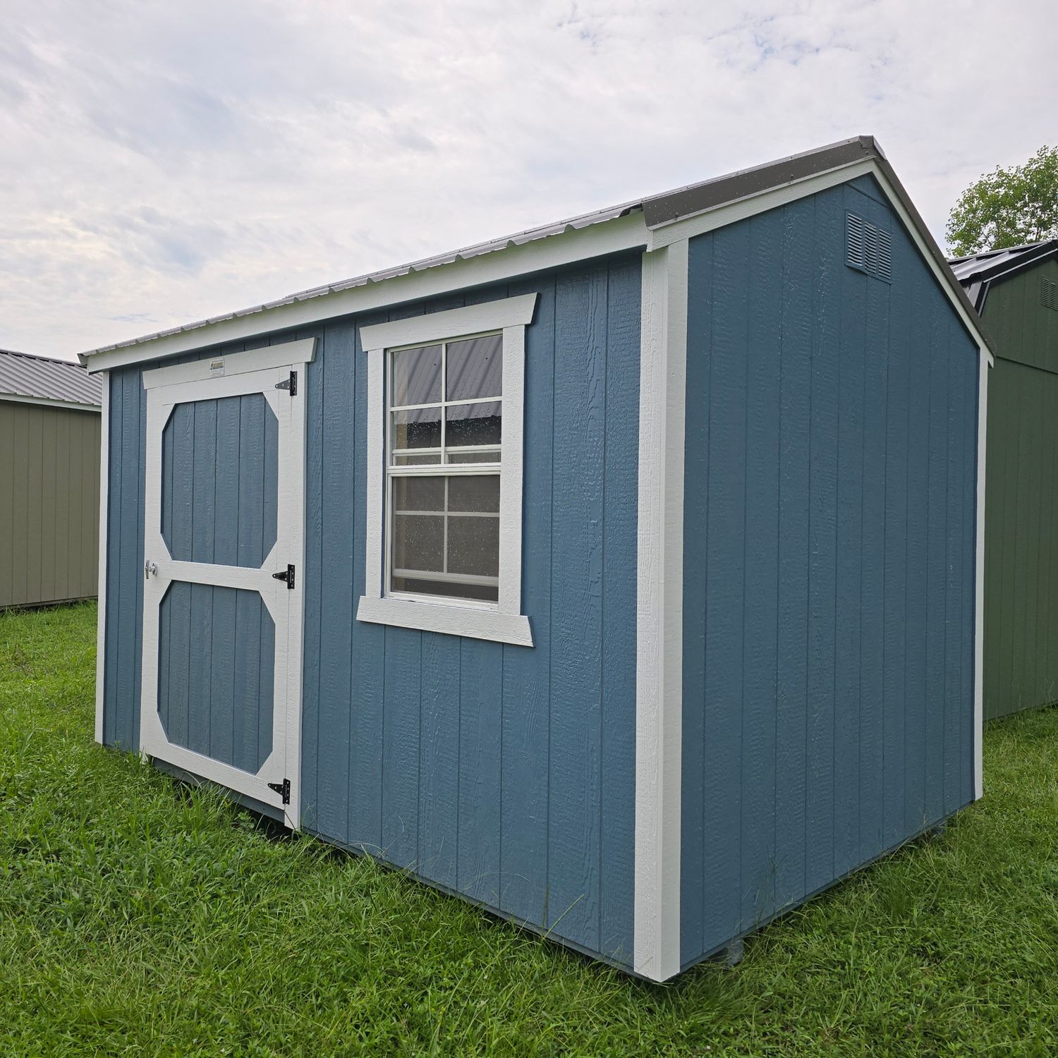 08x12 Utility Shed-Side Entrance