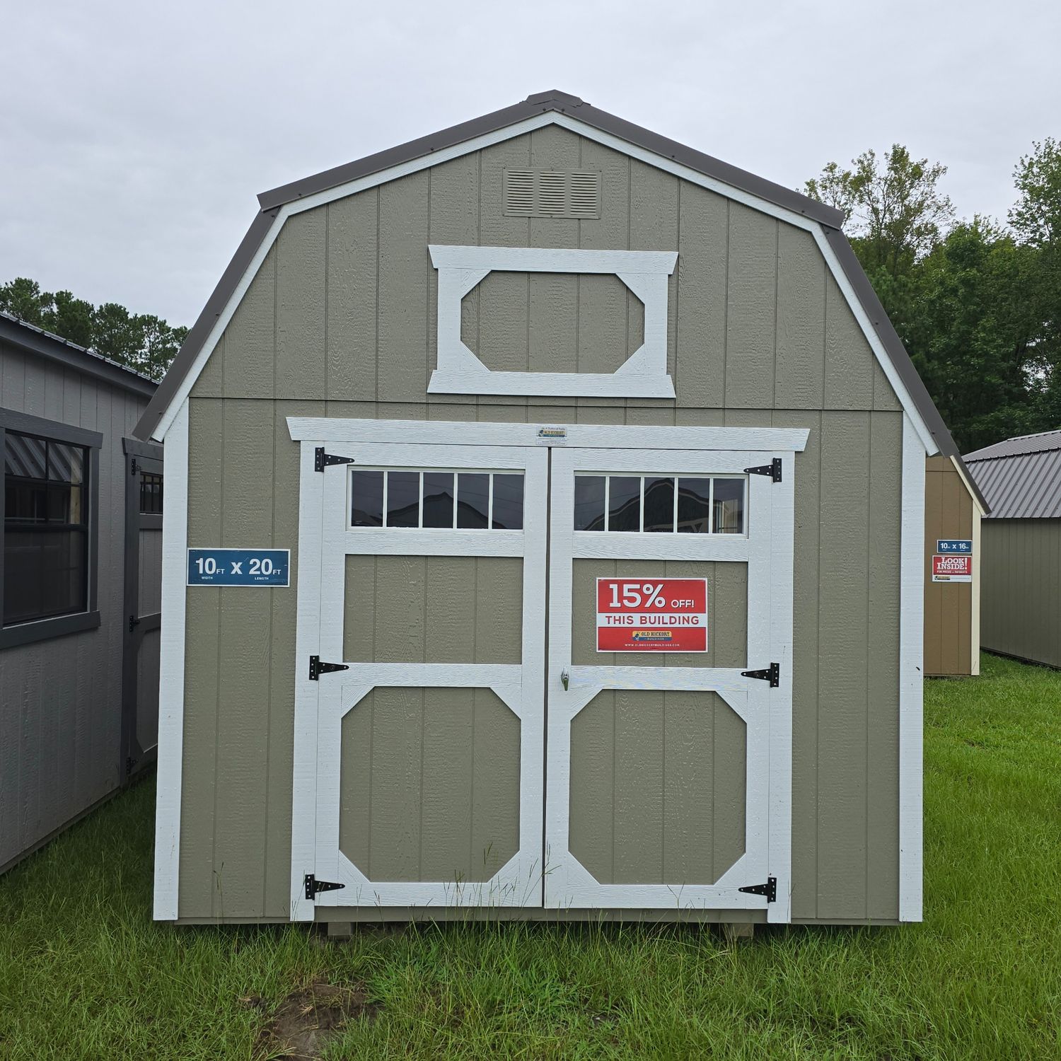 10x20 Lofted Barn-Front Entrance