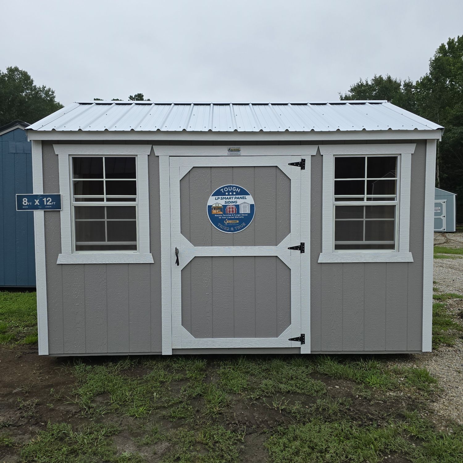 08x12 Utility Shed-Side Entrance