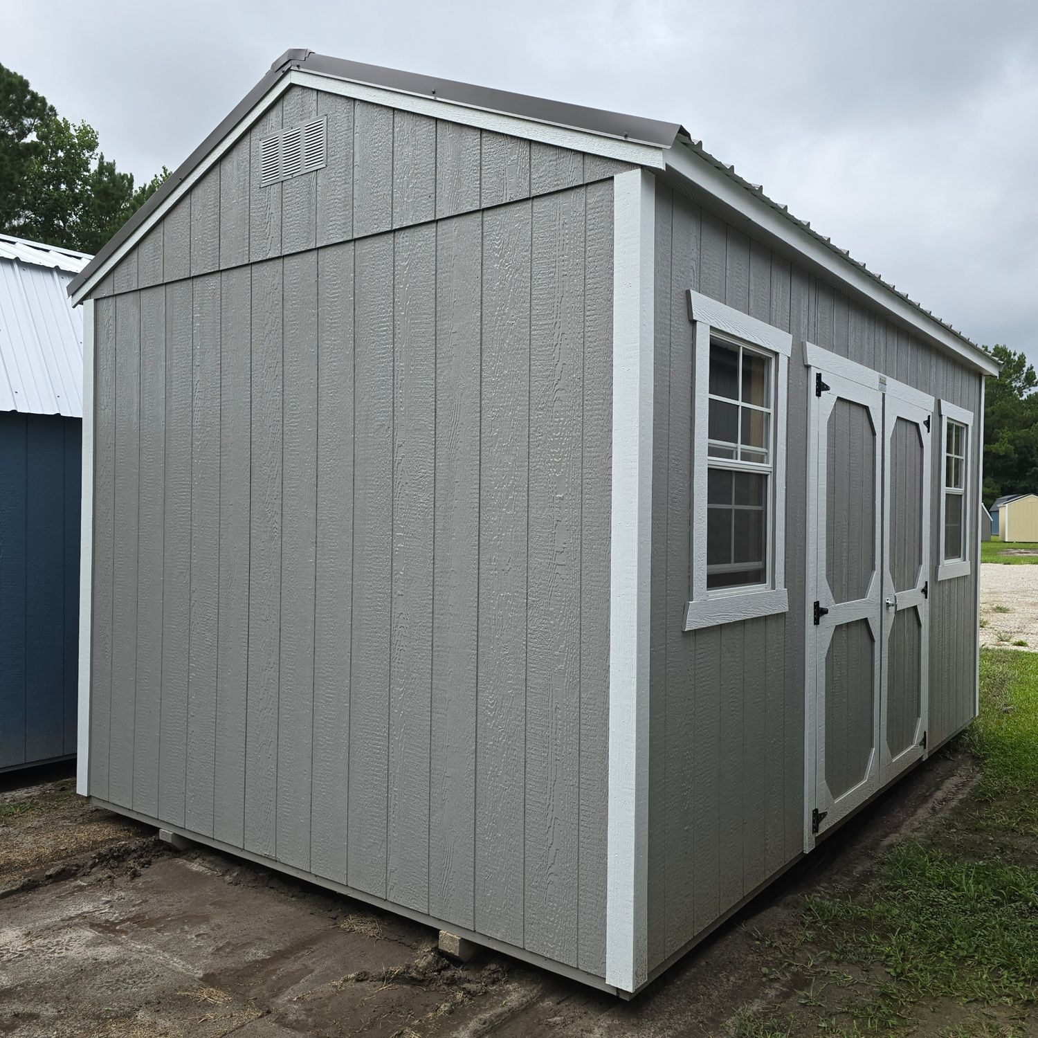 10x16 Utility Shed-Side Entrance