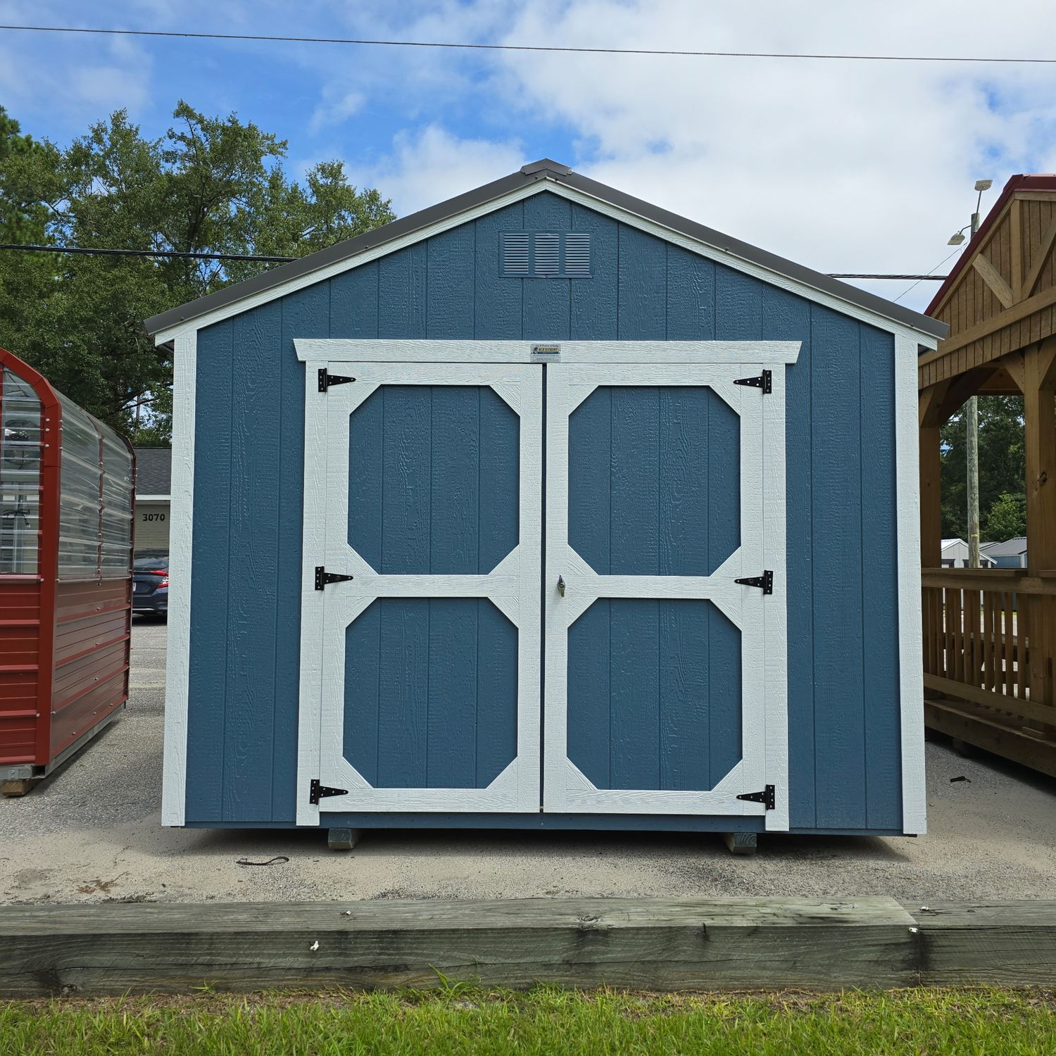 10x12 Utility Shed-Front Entrance