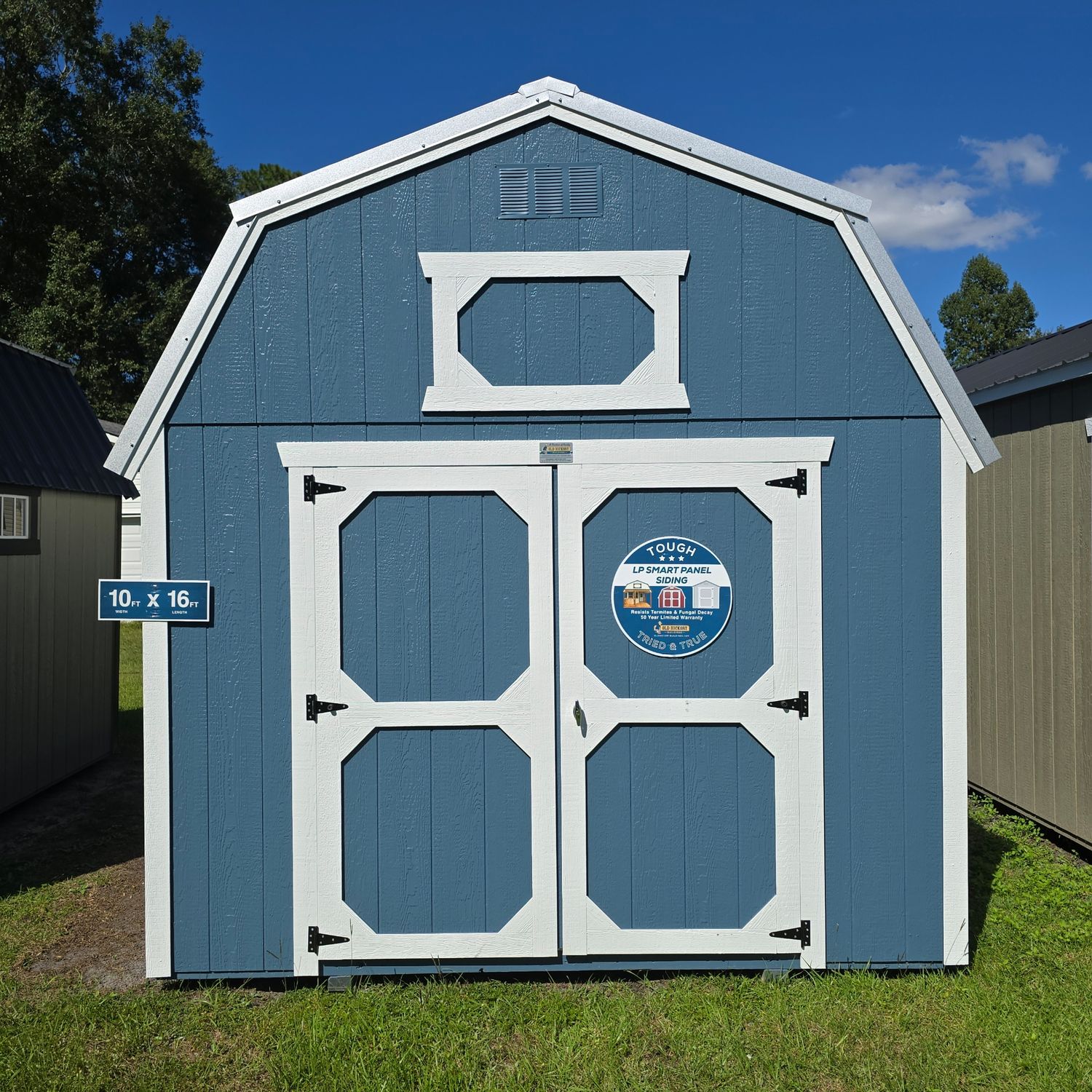 10x16 Lofted Barn-Front Entrance