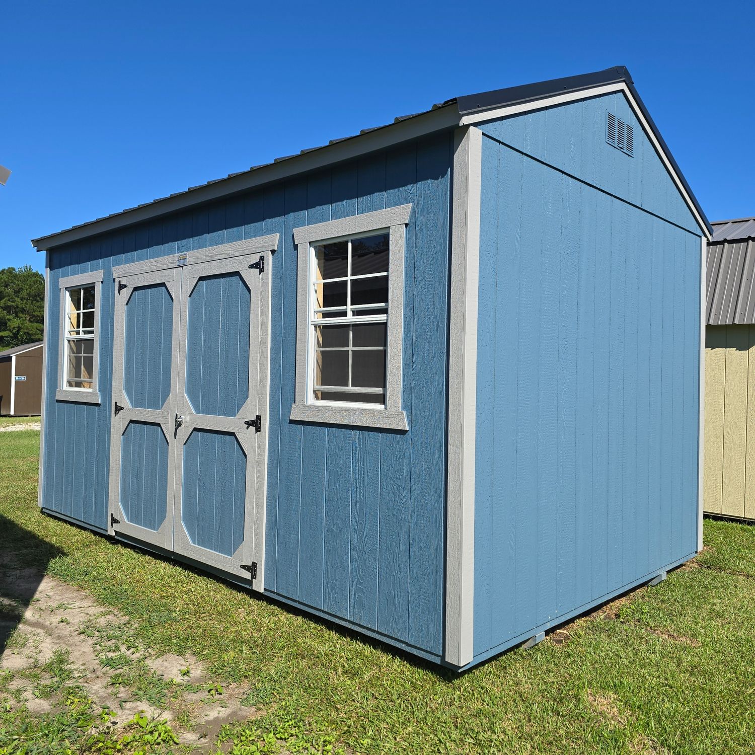 10x16 Utility Shed-Side Entrance