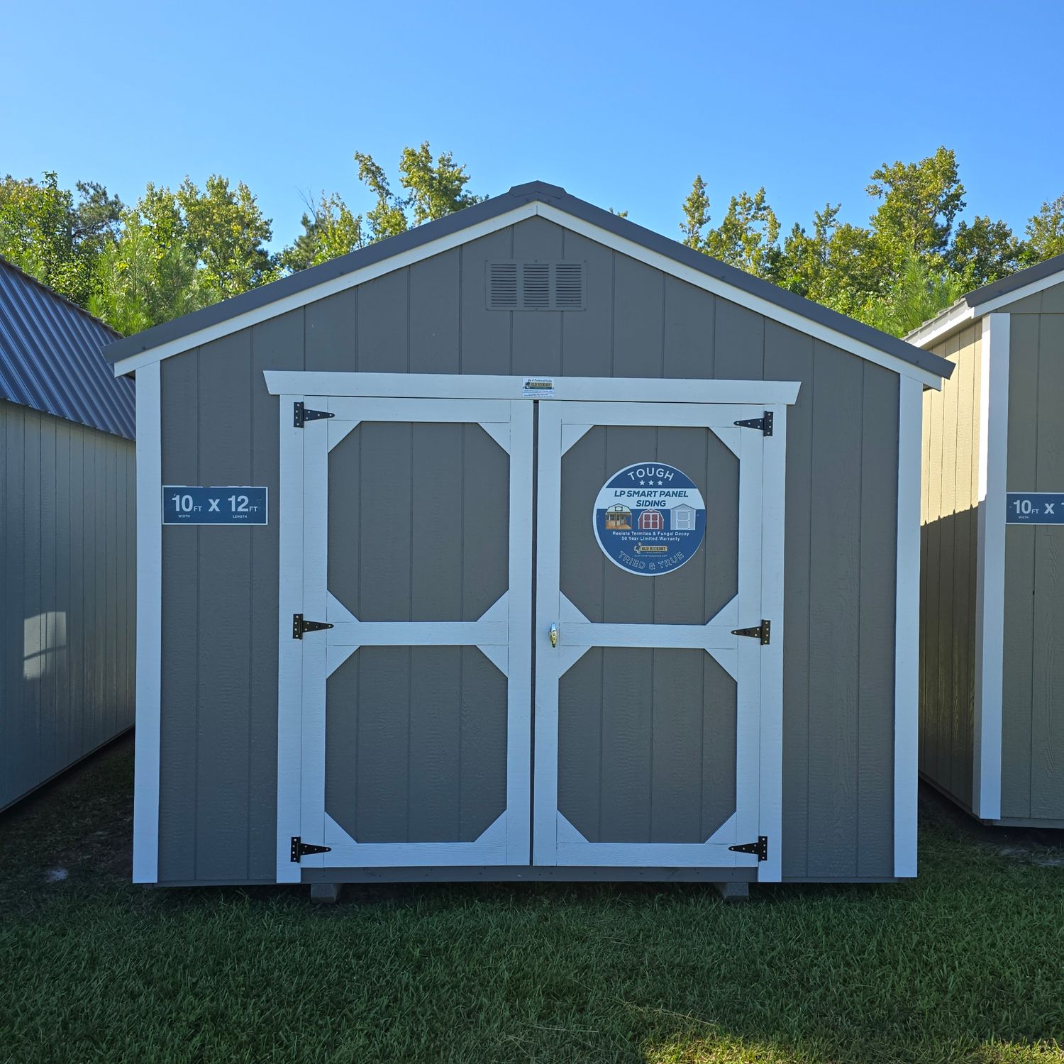 10x12 Utility Shed-Front Entrance