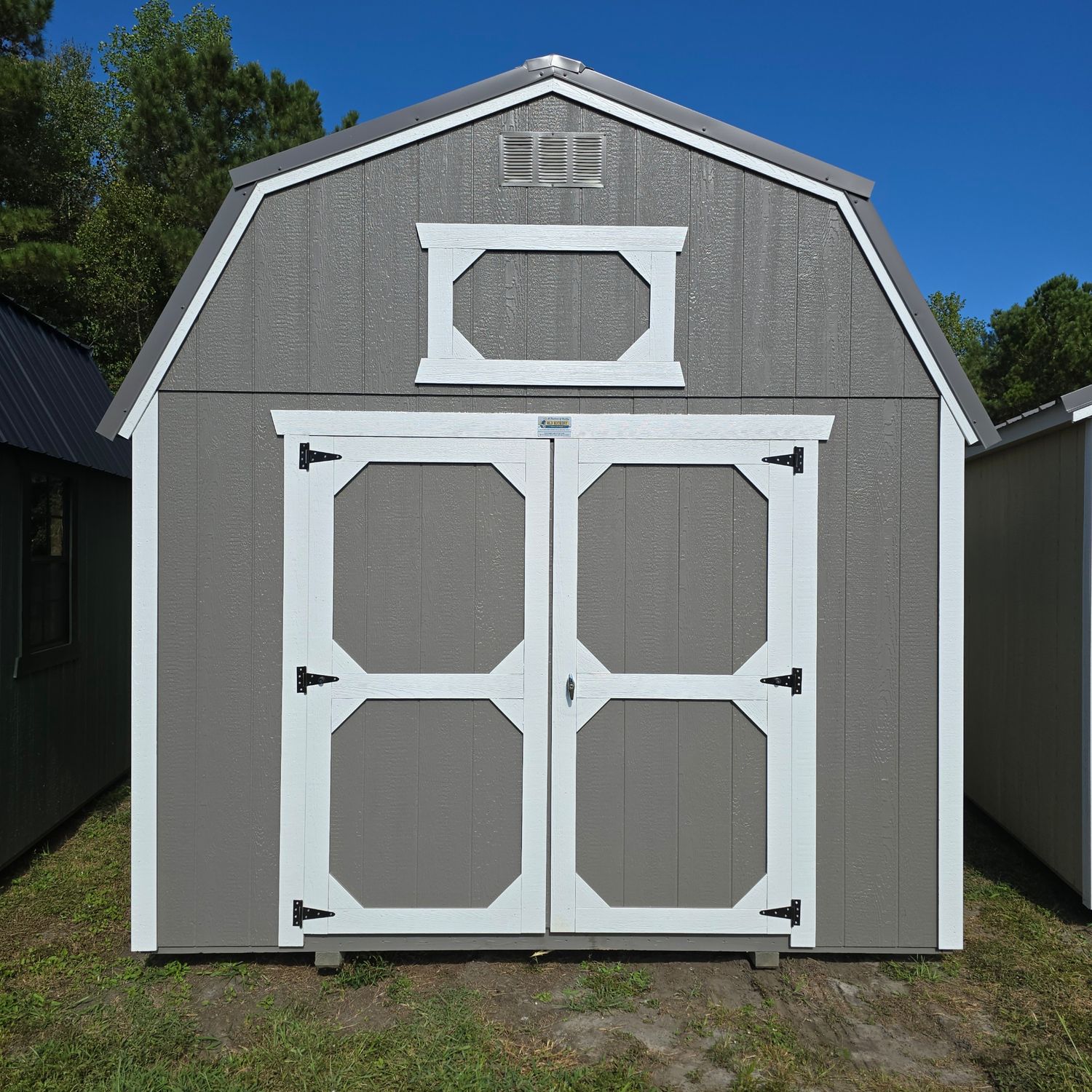 10x12 Lofted Barn-Front Entrance