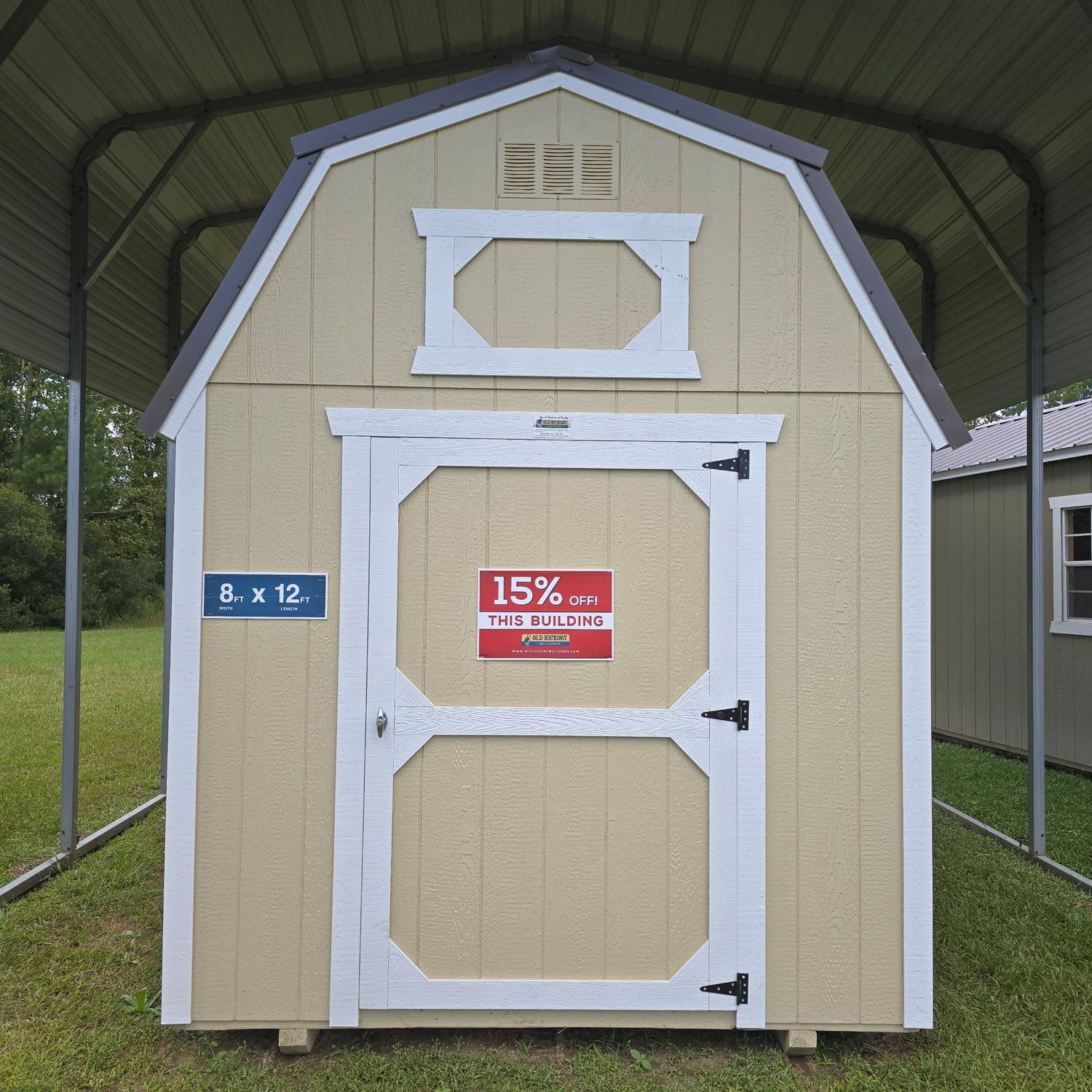 08x12 Lofted Barn-Front Entrance 08x12 Lofted Barn-Front Entrance