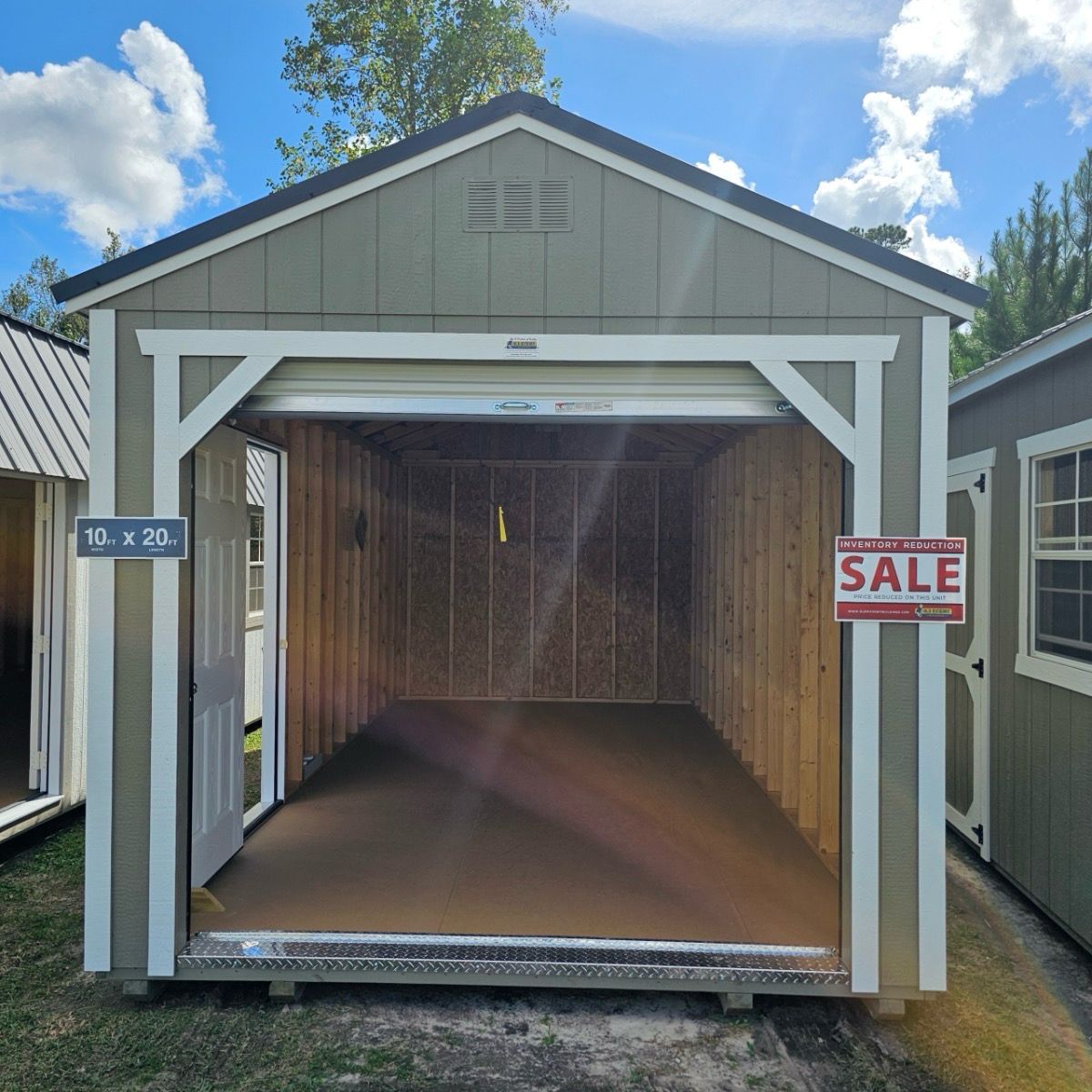 10x20 Utility Shed - Garage Package