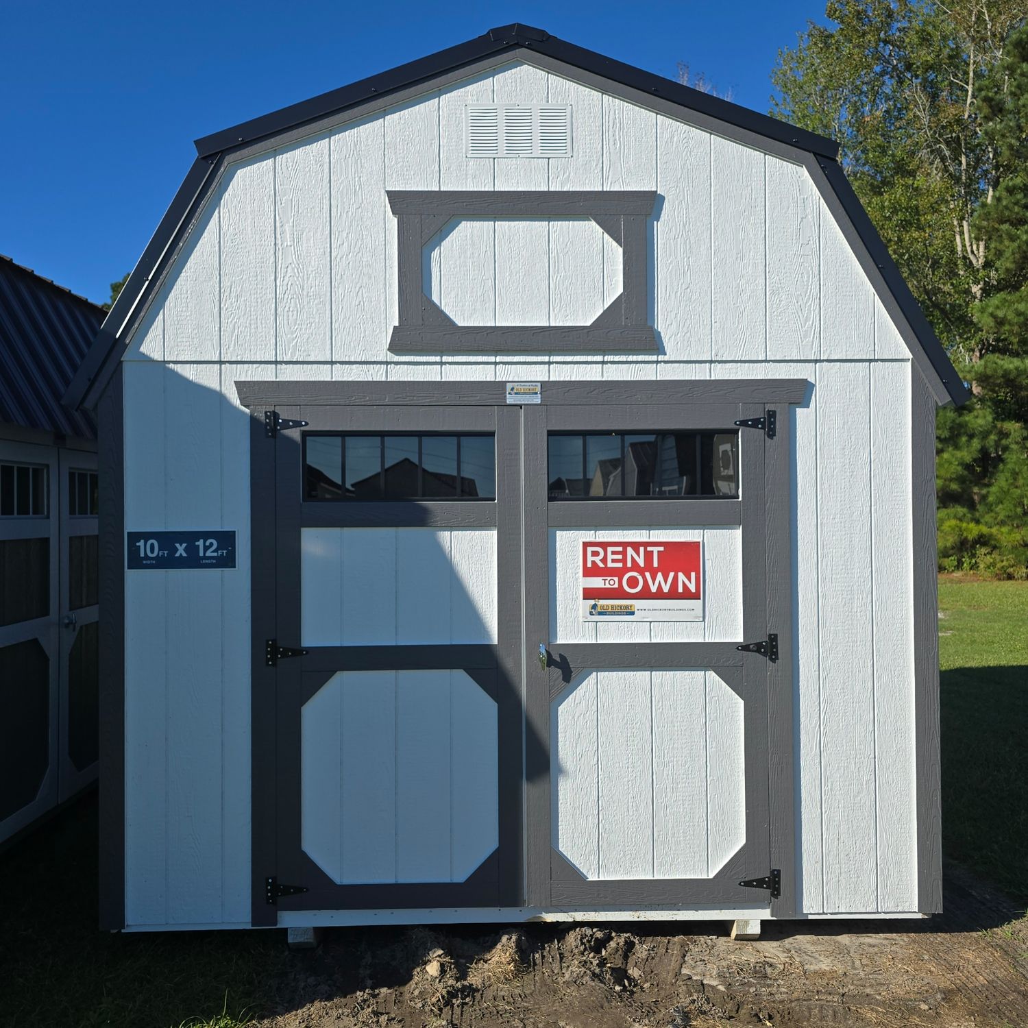10x12 Lofted Barn-Front Entrance 10x12 Lofted Barn-Front Entrance