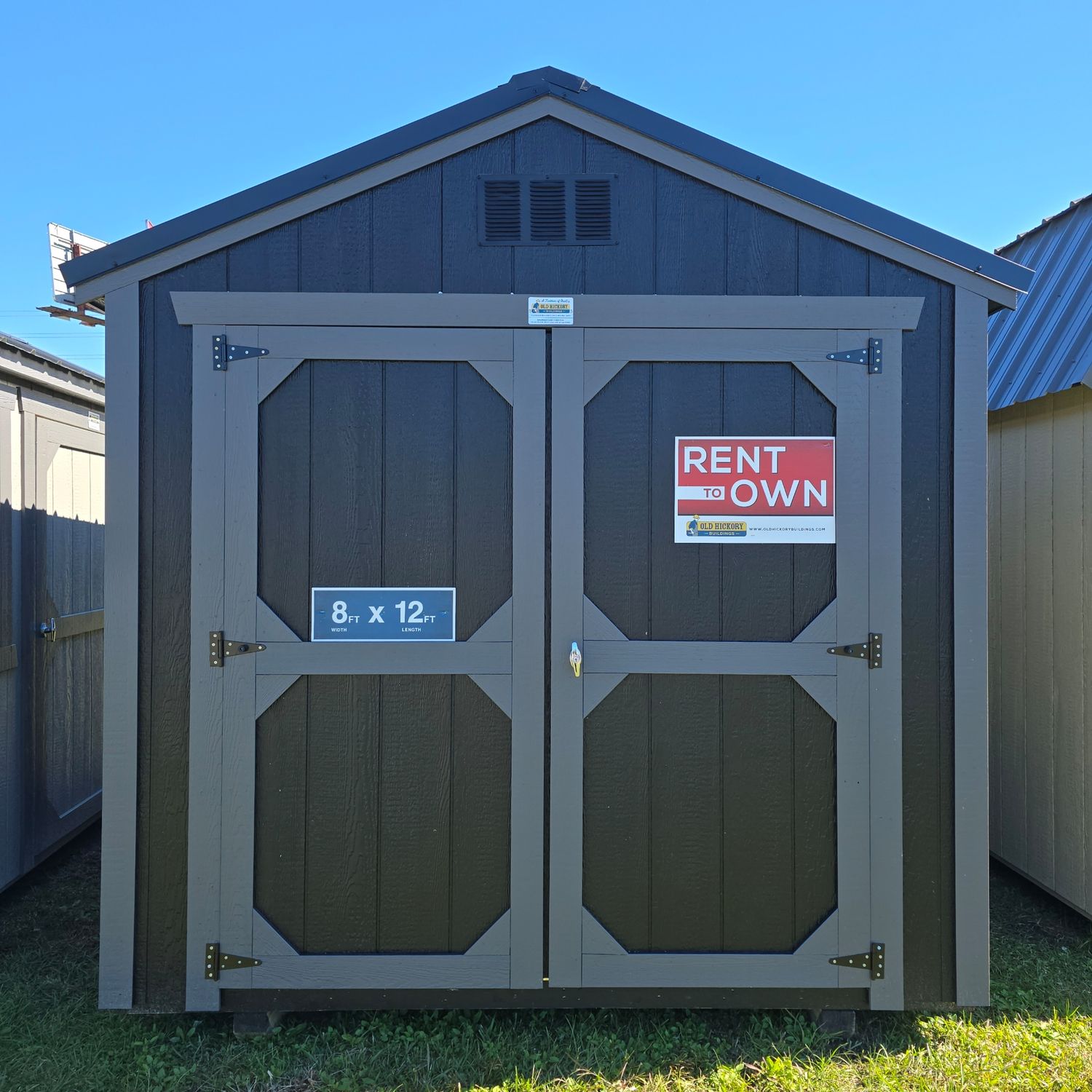08x12 Utility Shed-Front Entrance 08x12 Utility Shed-Front Entrance