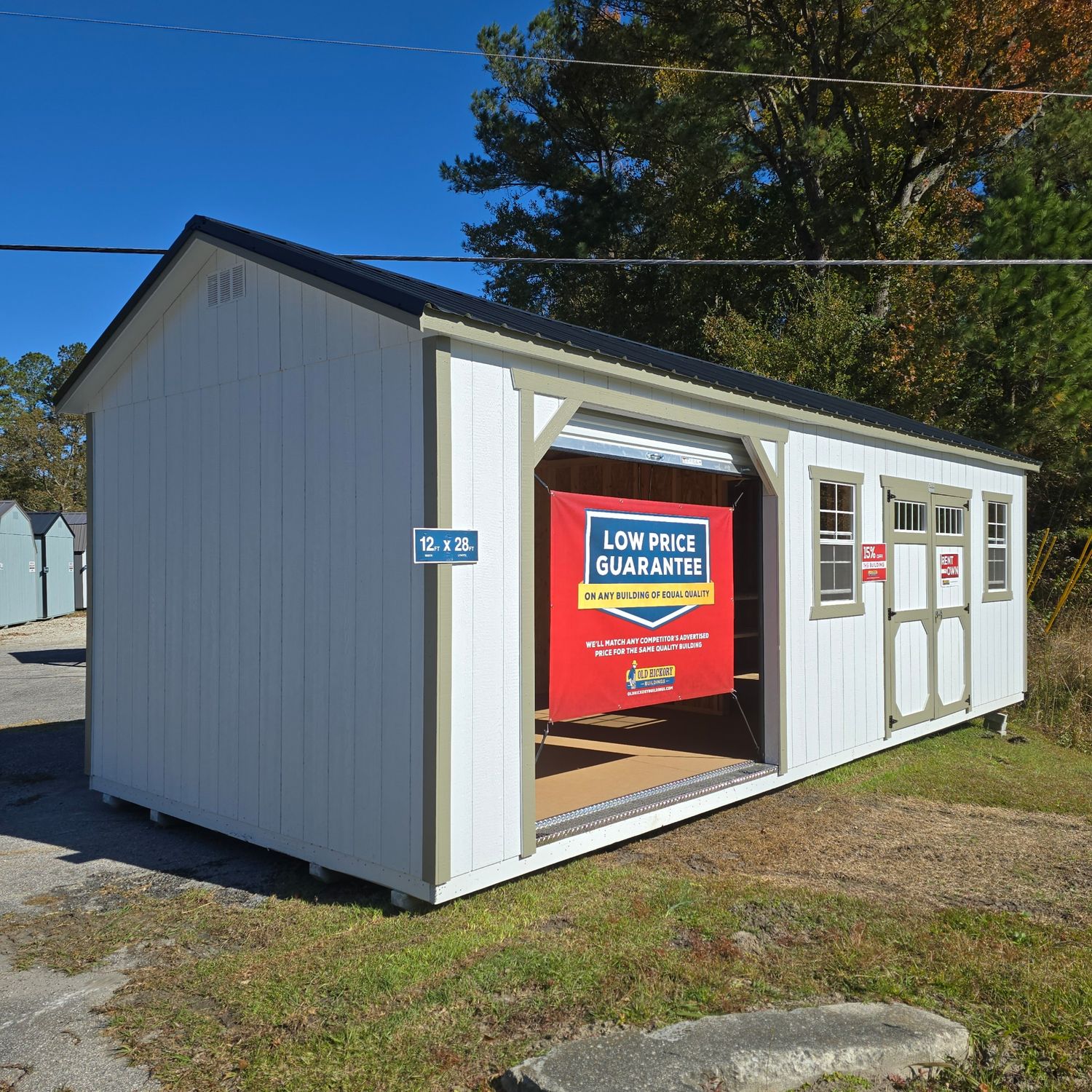 12x28 Utility Shed-Side Garage