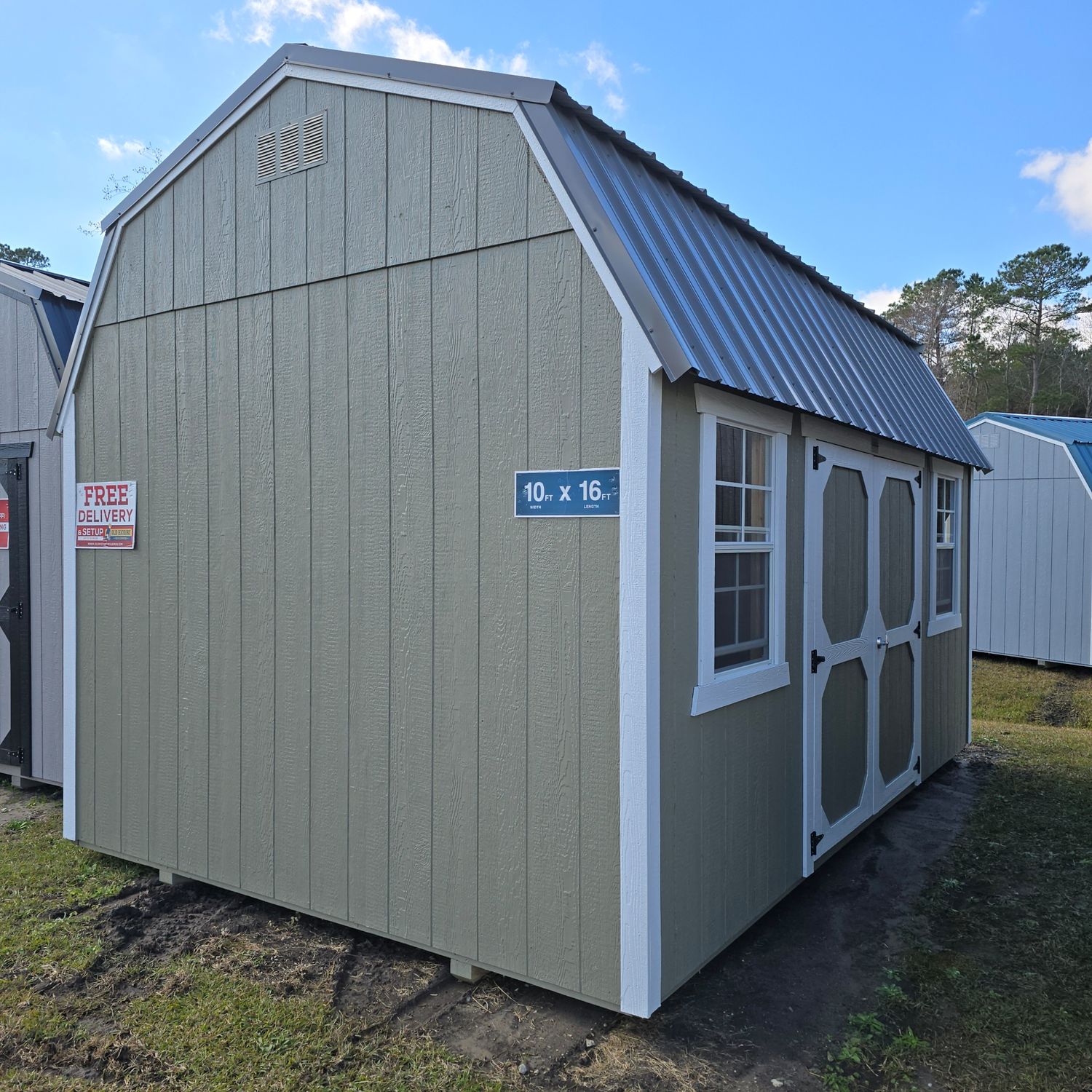 10x16 Lofted Barn-Side Entrance 10x16 Lofted Barn-Side Entrance