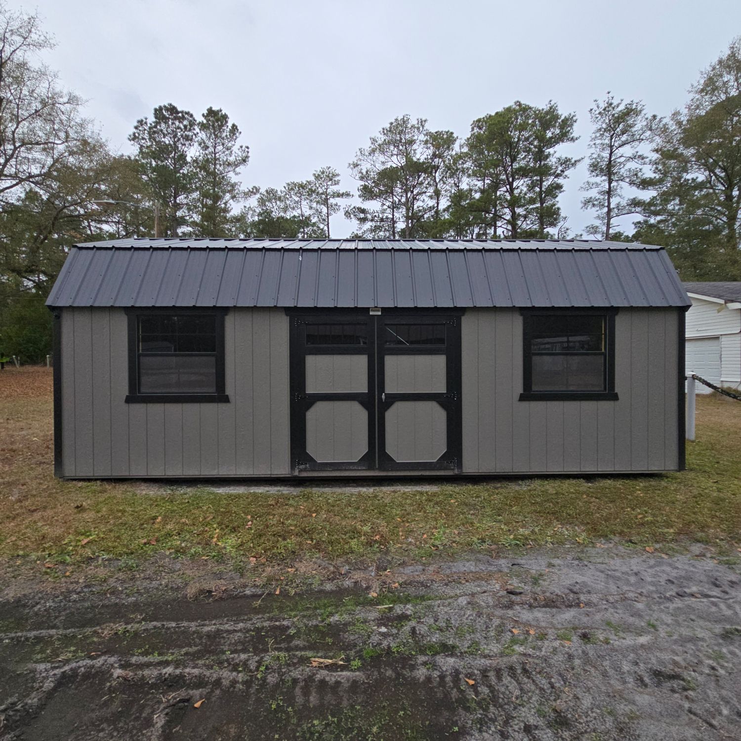 12x24 Lofted Barn- Side Entrance