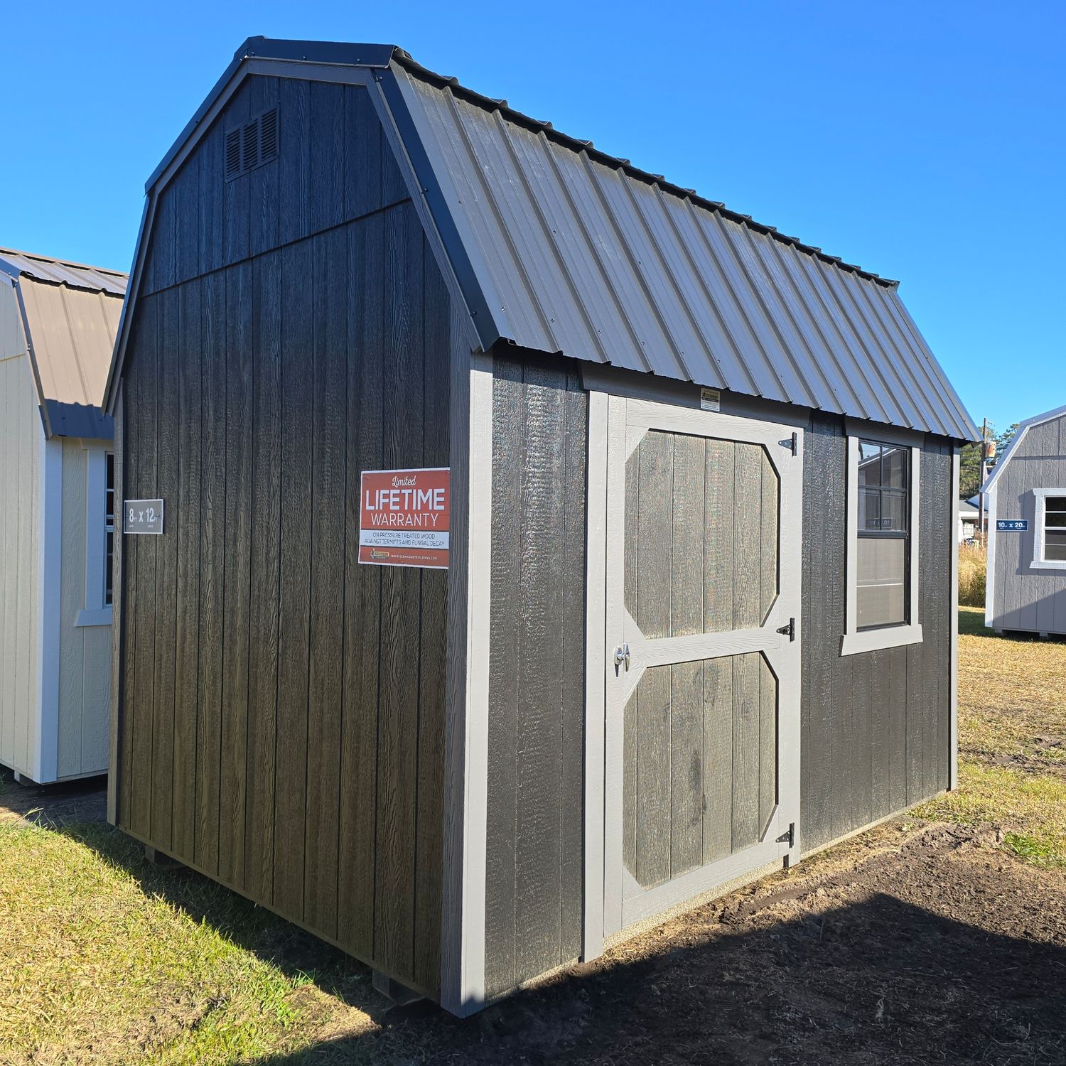 08x12 Lofted Barn-Side Entrance 08x12 Lofted Barn-Side Entrance