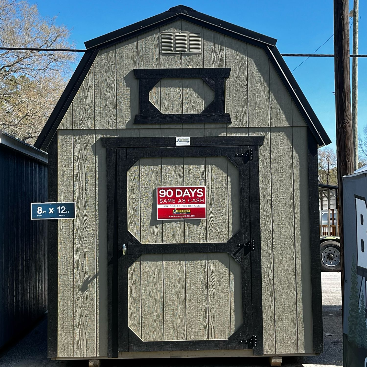 08x12 Lofted Barn - Front Entrance