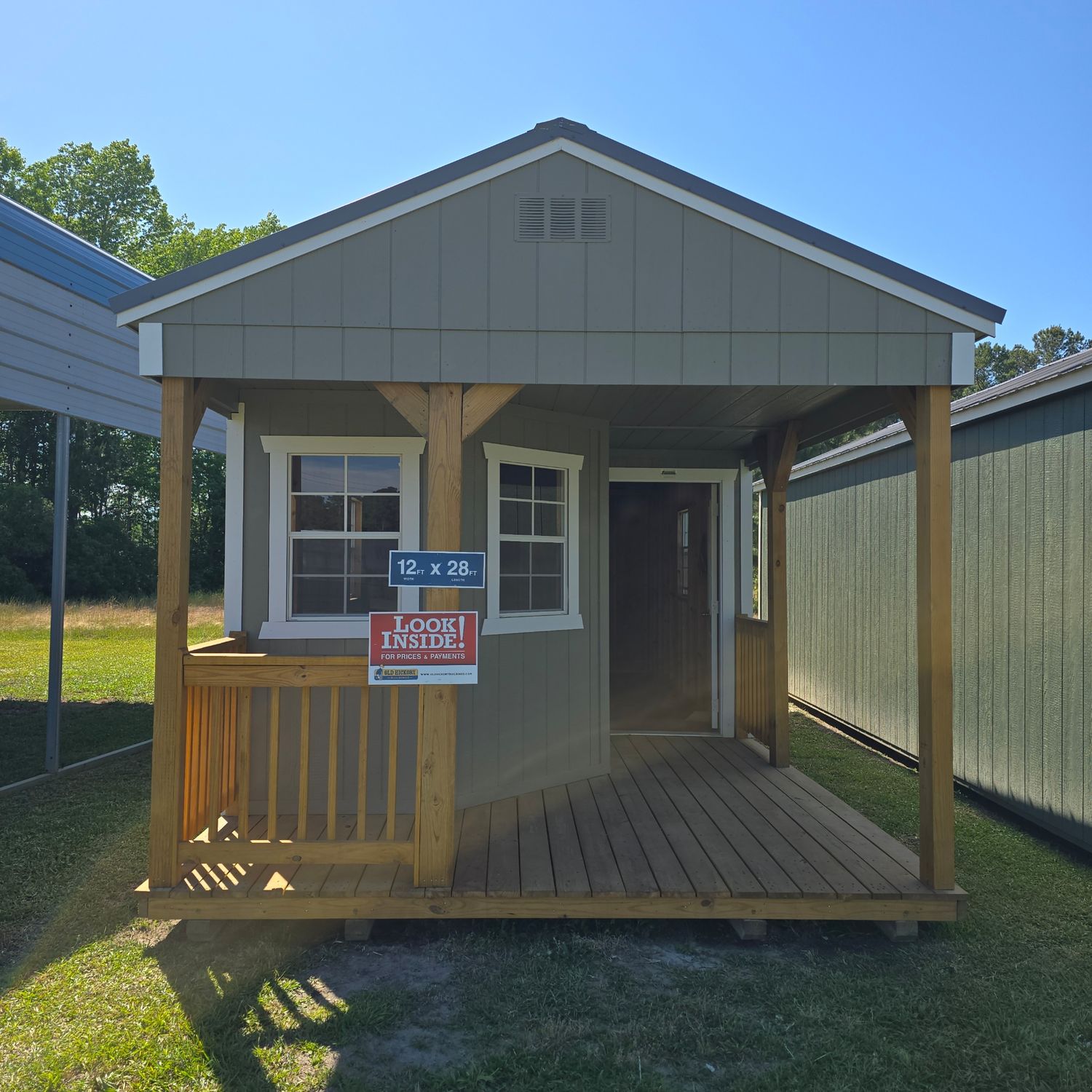 12x28 Utility Shed-Deluxe Playhouse Pkg