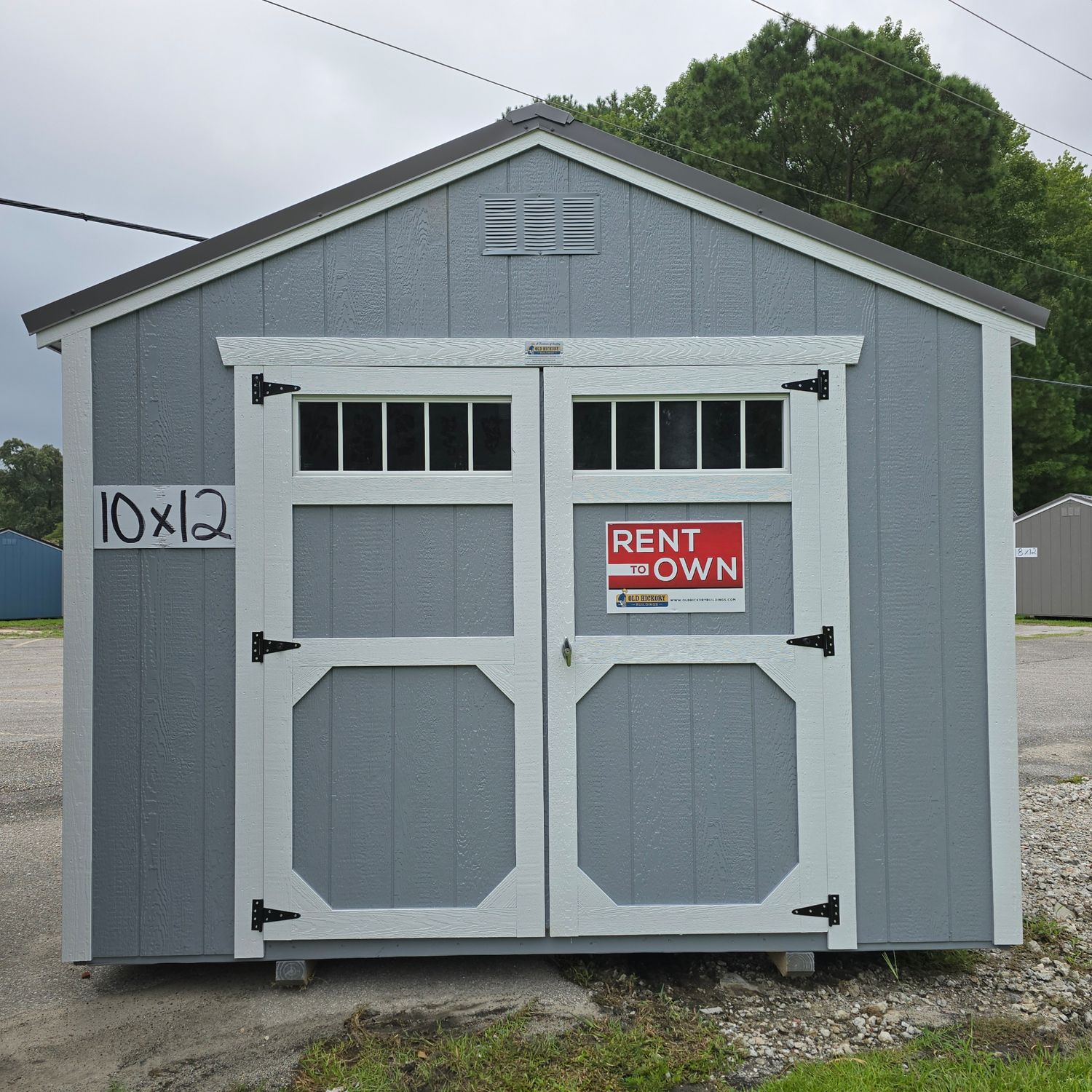 10x12 Utility Shed-Front Entrance