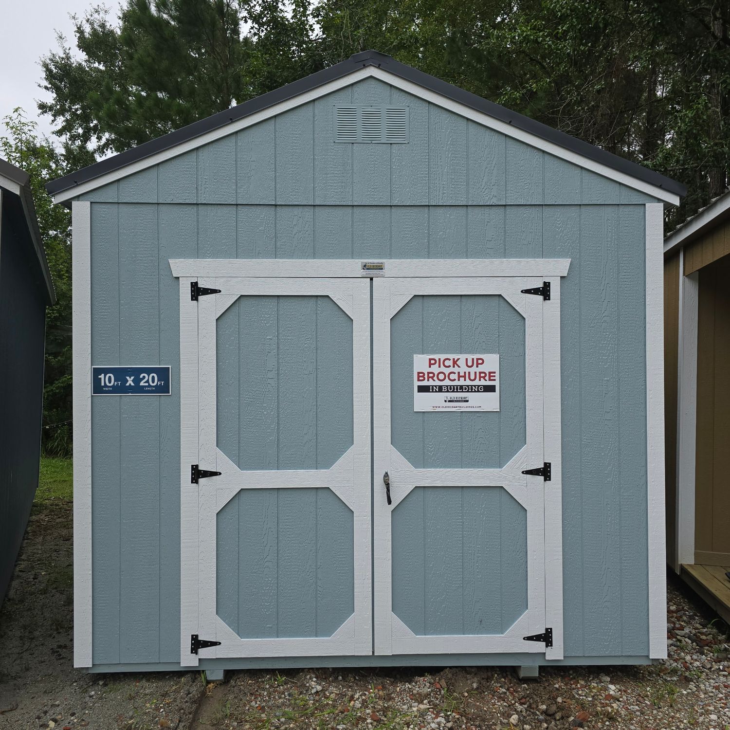 10x20 Utility Shed-Front Entrance