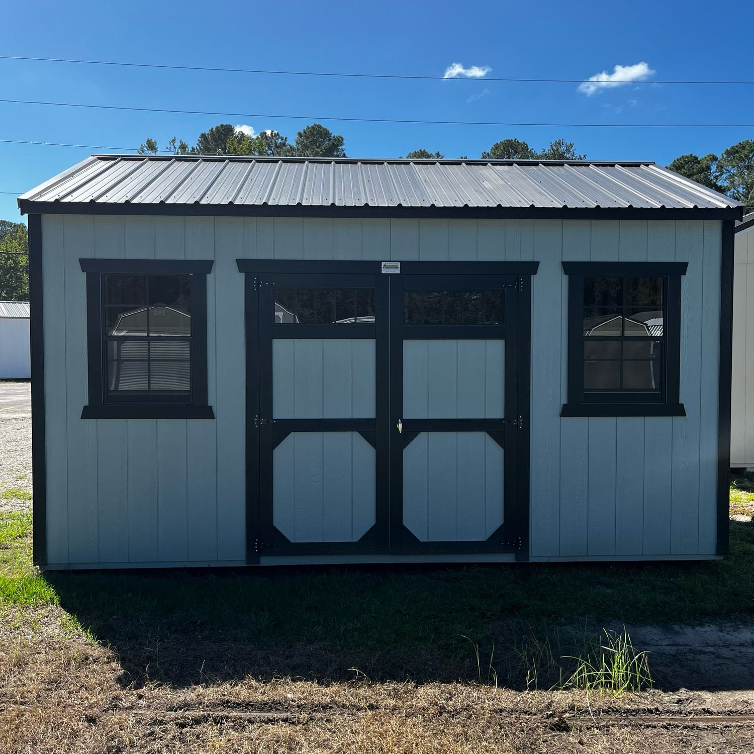 10x16 Utility Shed - Front Entrance