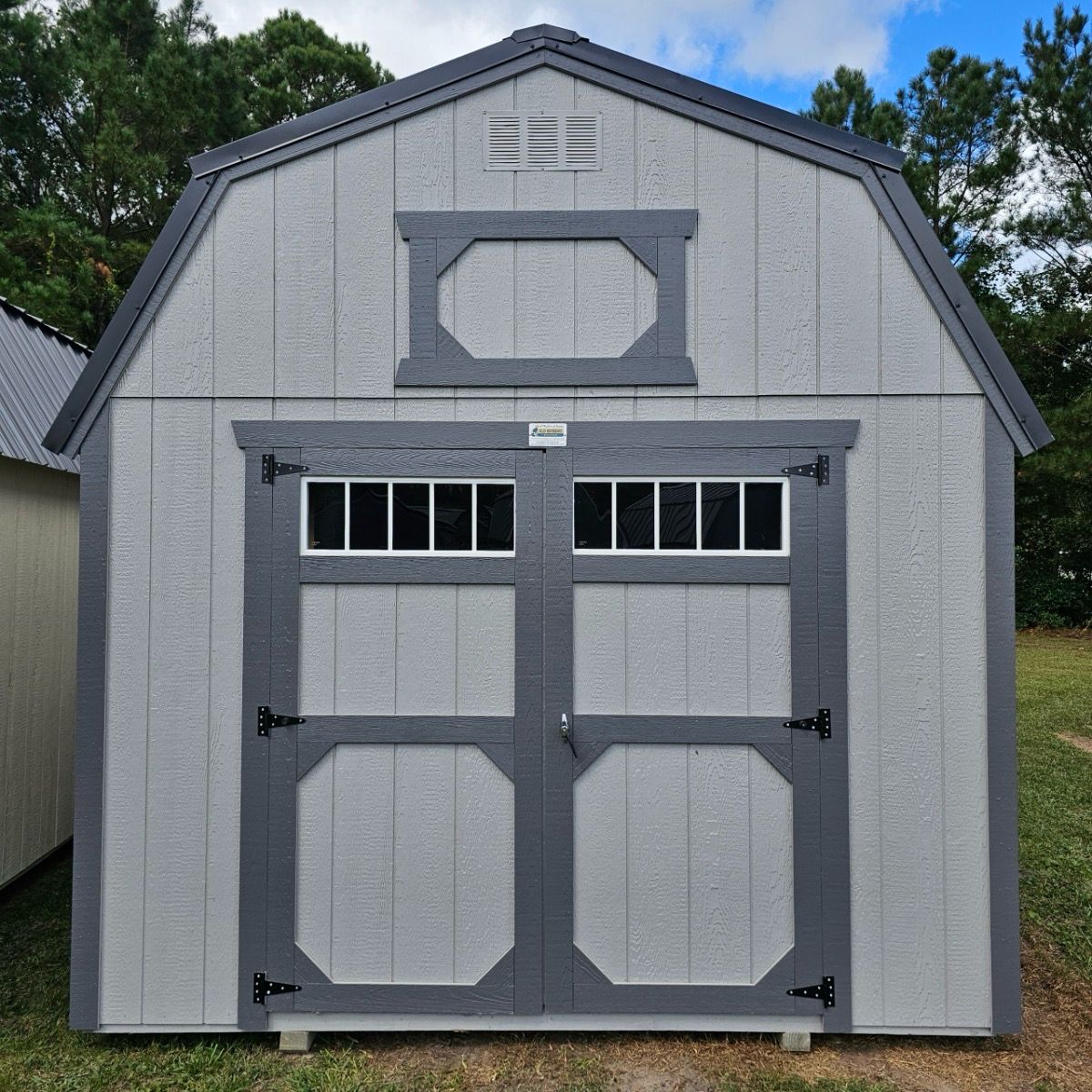 10x16 Lofted Barn - Front Entrance