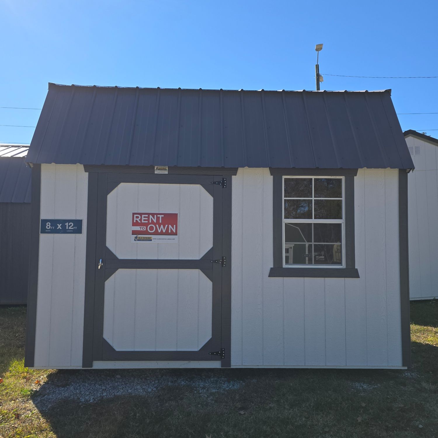 08x12 Lofted Barn-Side Entrance