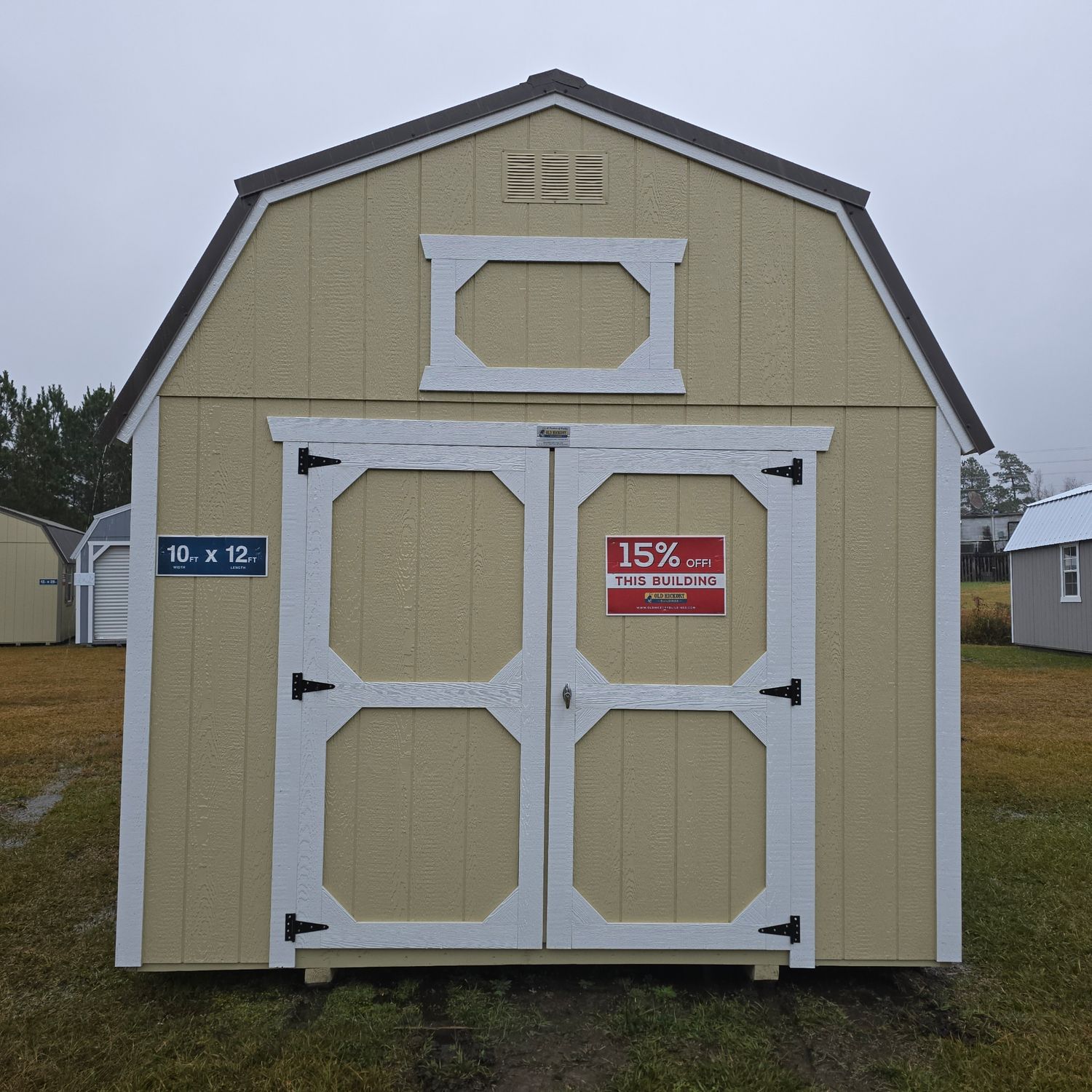10x12 Lofted Barn-Front Entrance