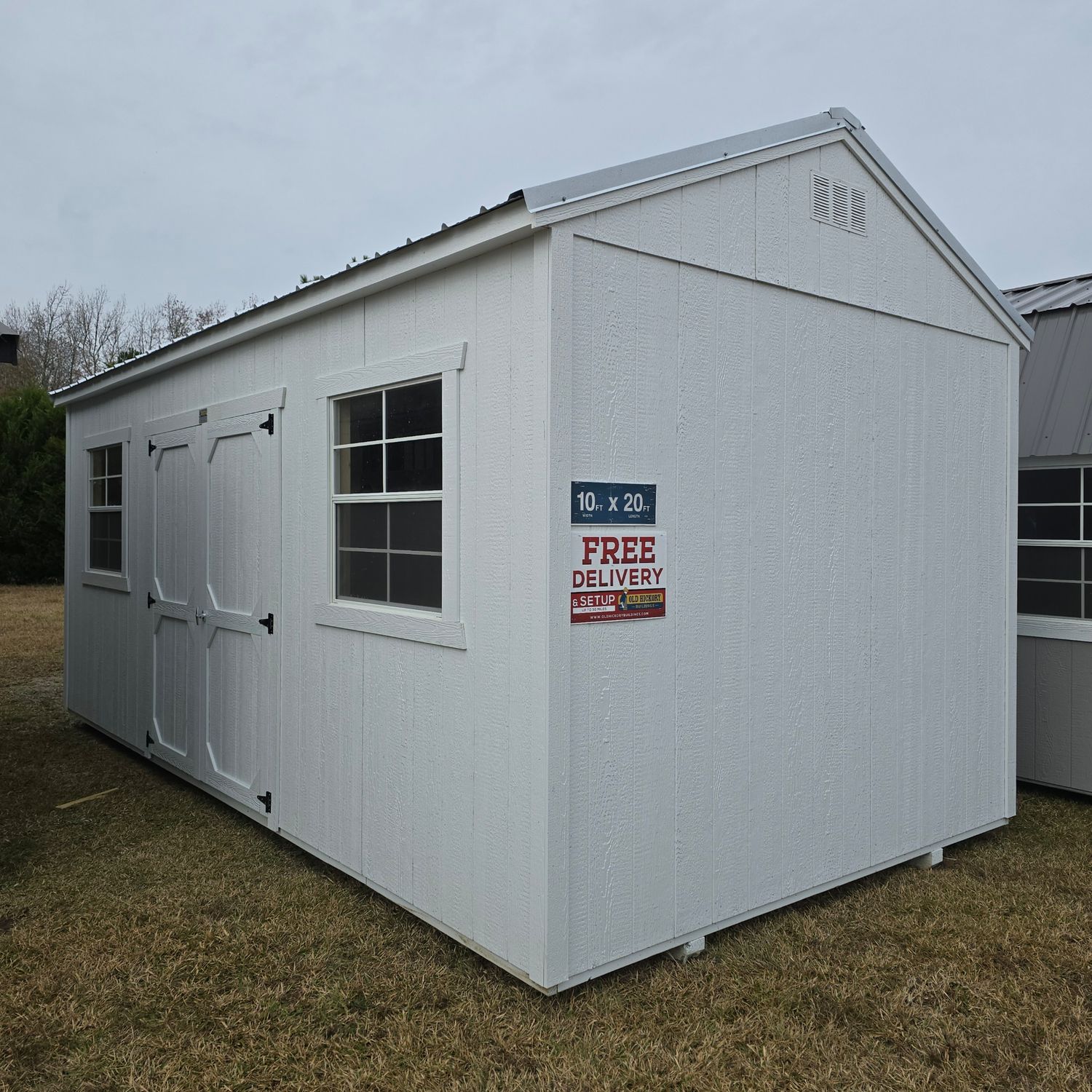 10x20 Utility Shed-Side Entrance