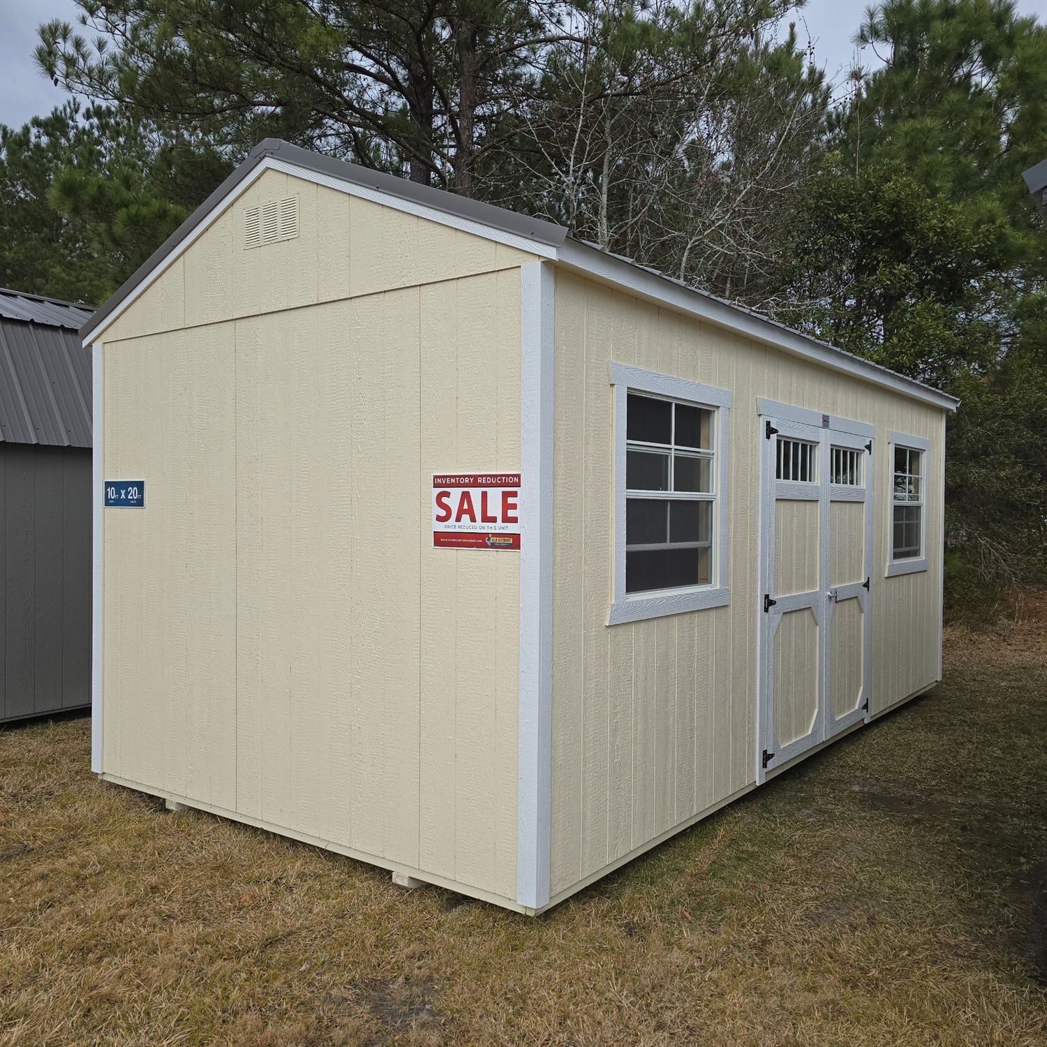10x20 Utility Shed-Side Entrance