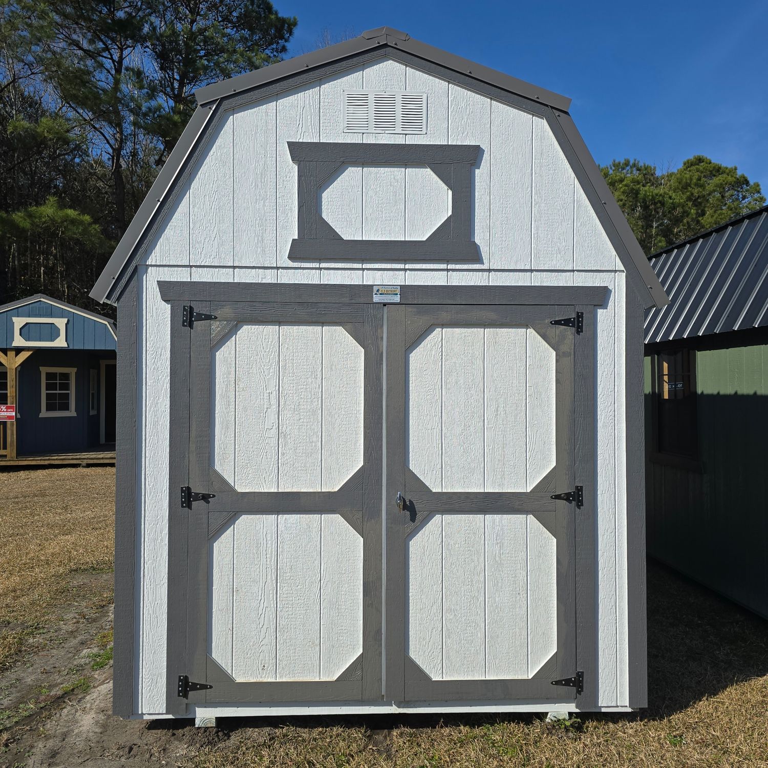 08x12 Lofted Barn-Front Entrance