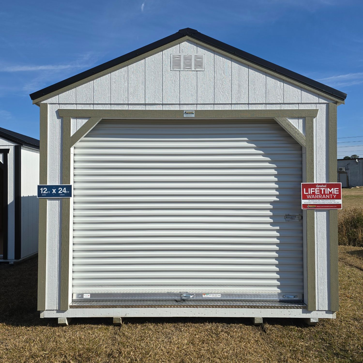 12x24 Utility Shed-Garage Package