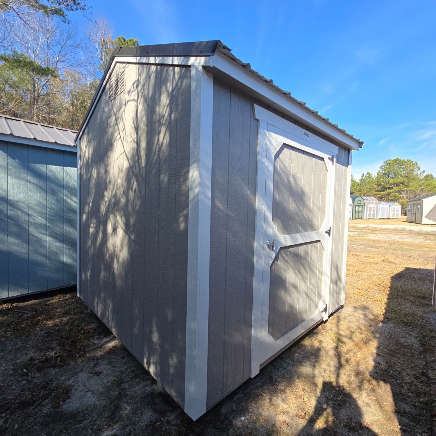 08x08 Utility Shed-Side Entrance